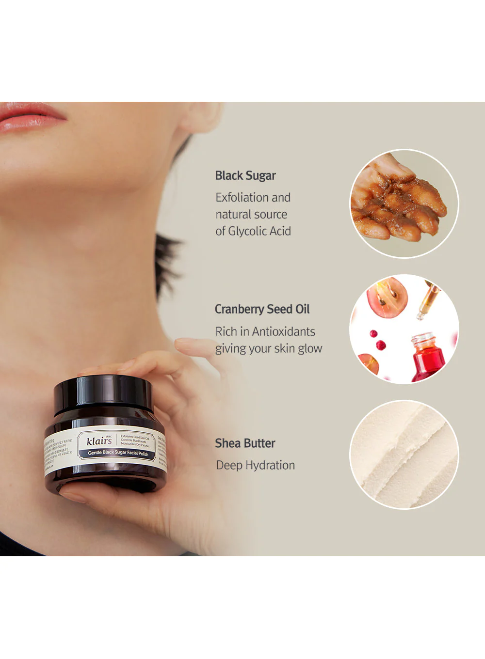 Gentle Black Sugar Facial Polish (110g) - Image 8