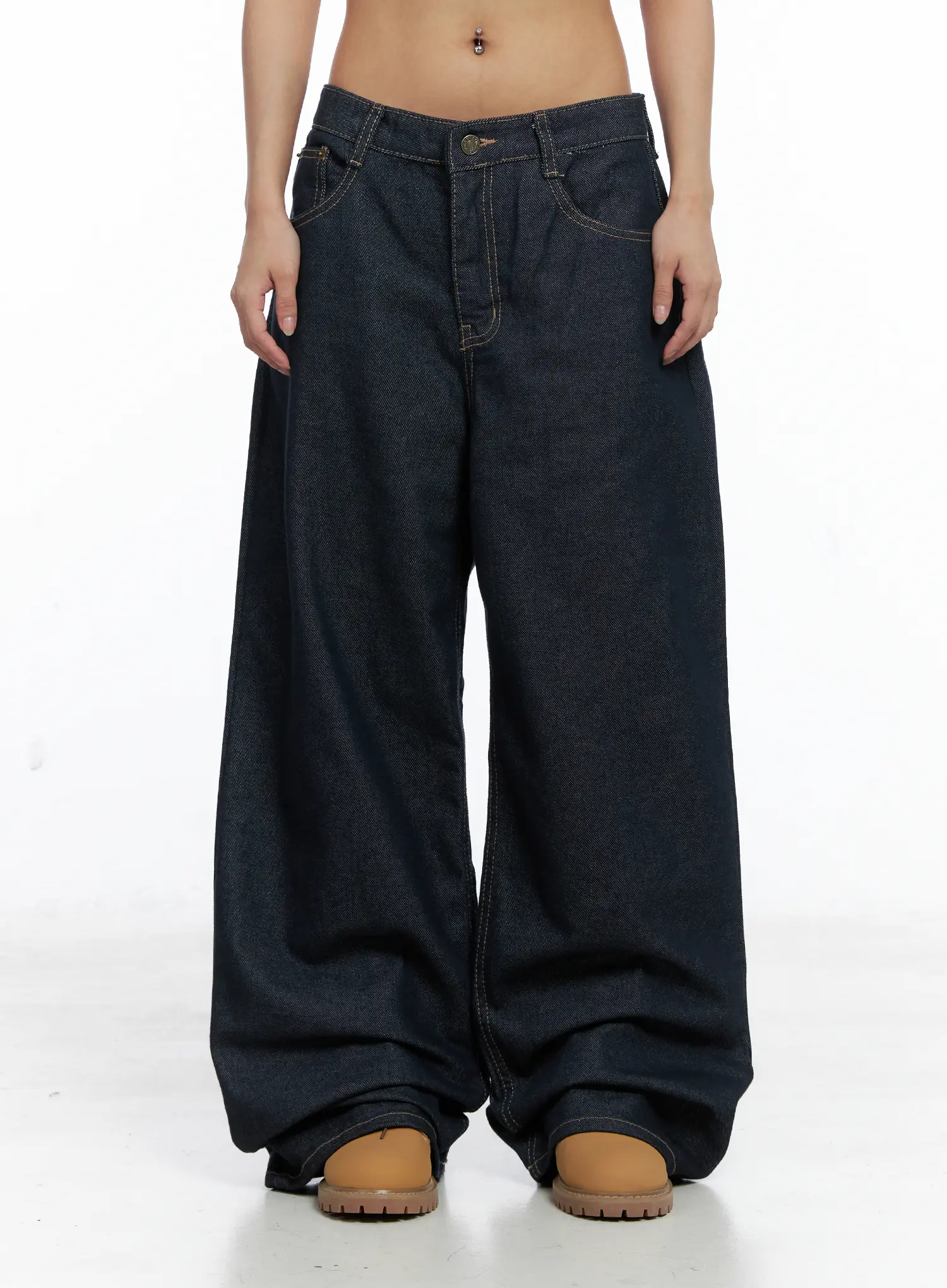 Giada Raw Indigo Wide-Leg Jeans CS505 - Image 2