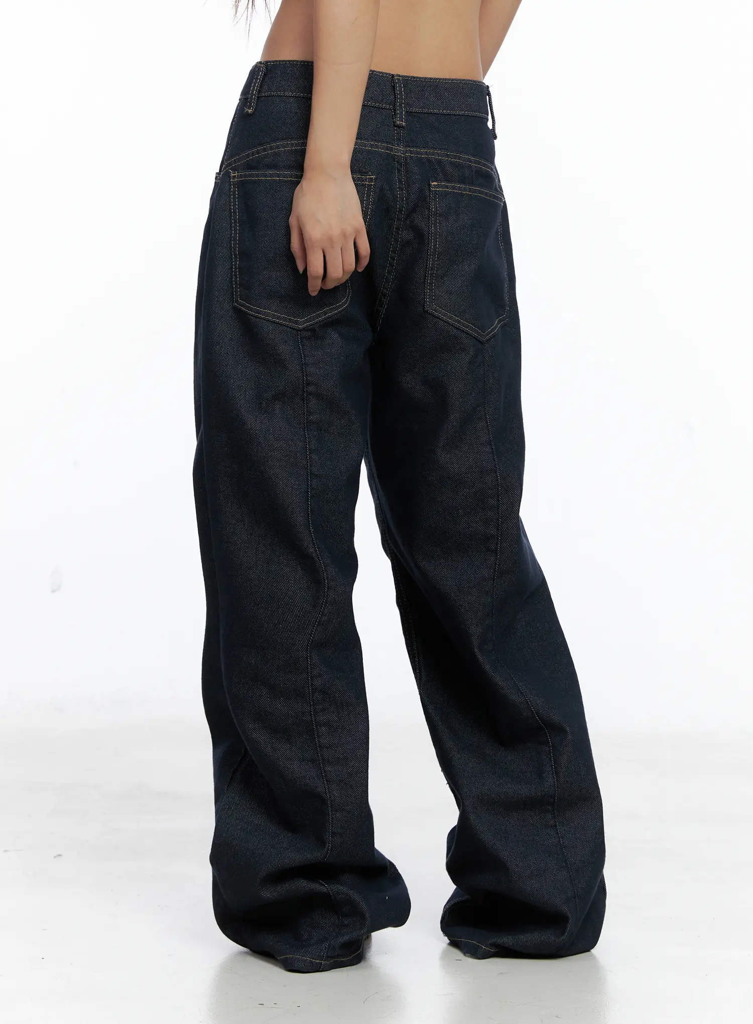 Giada Raw Indigo Wide-Leg Jeans CS505 - Image 4