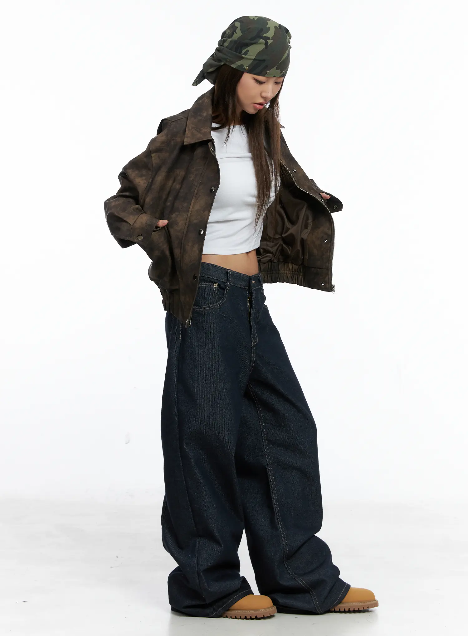 Giada Raw Indigo Wide-Leg Jeans CS505 - Image 7