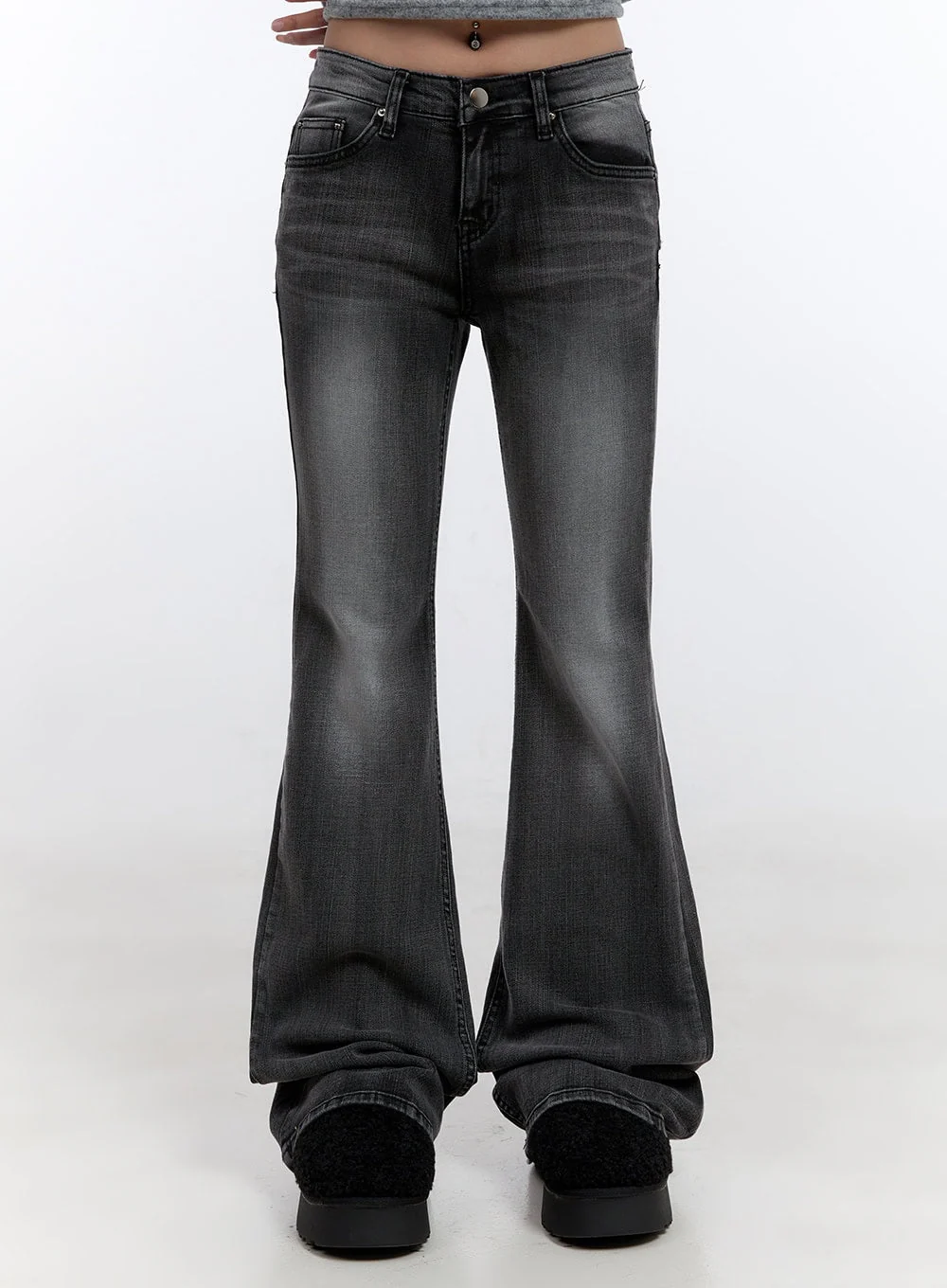 Gianna Faded Flared Jeans CO422