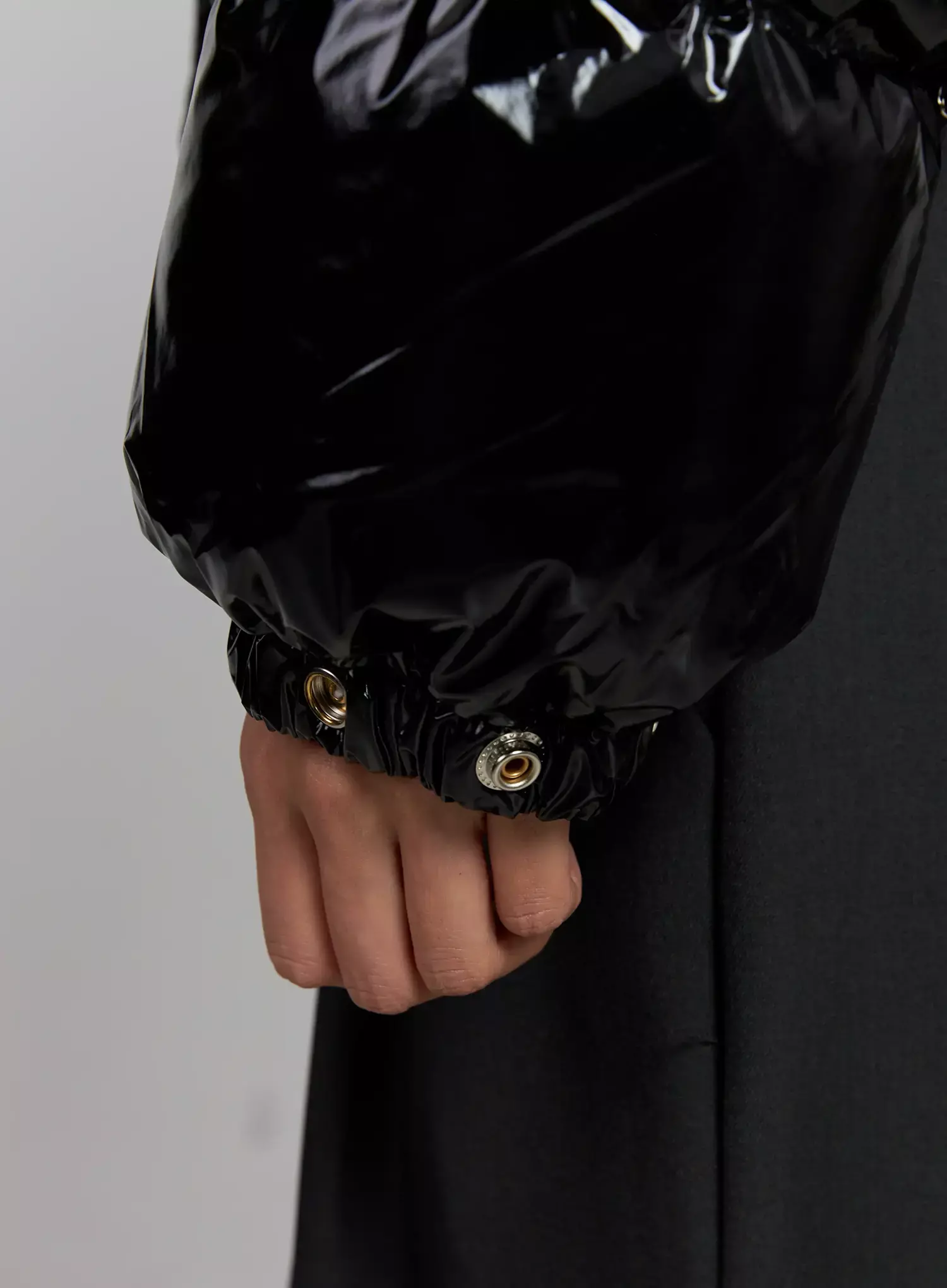 Glossy Hooded Puffer Jacket IJ502 - Image 8
