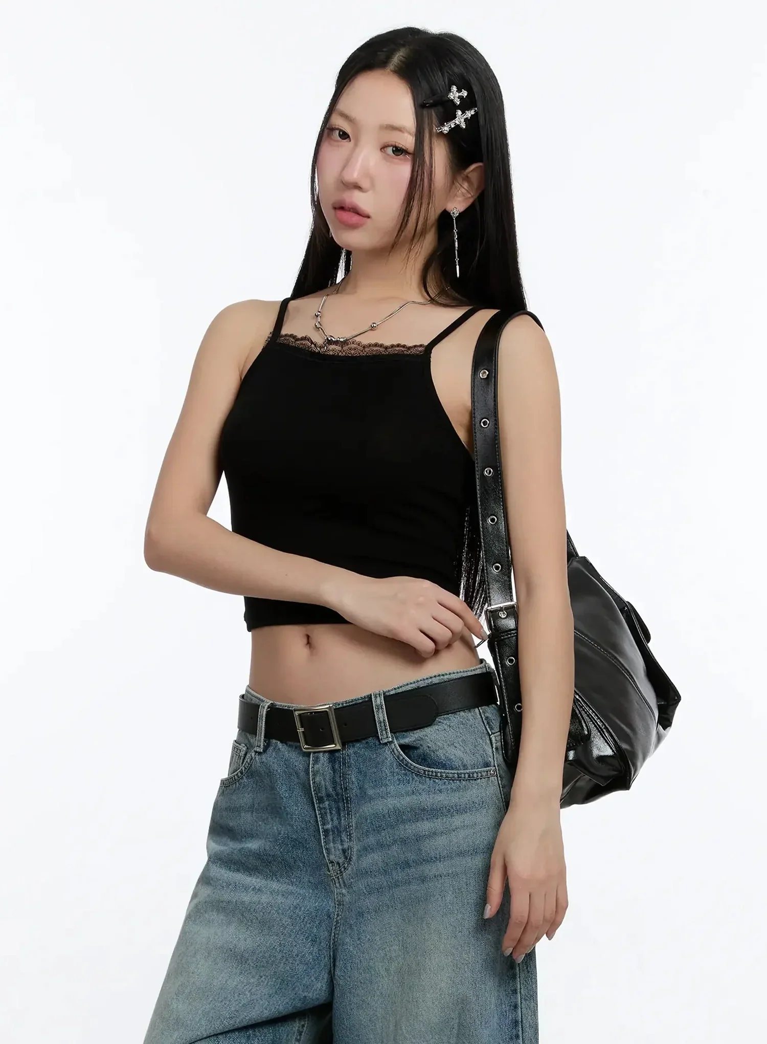 Glossy Pocket Shoulder Bag IM509 - Image 6