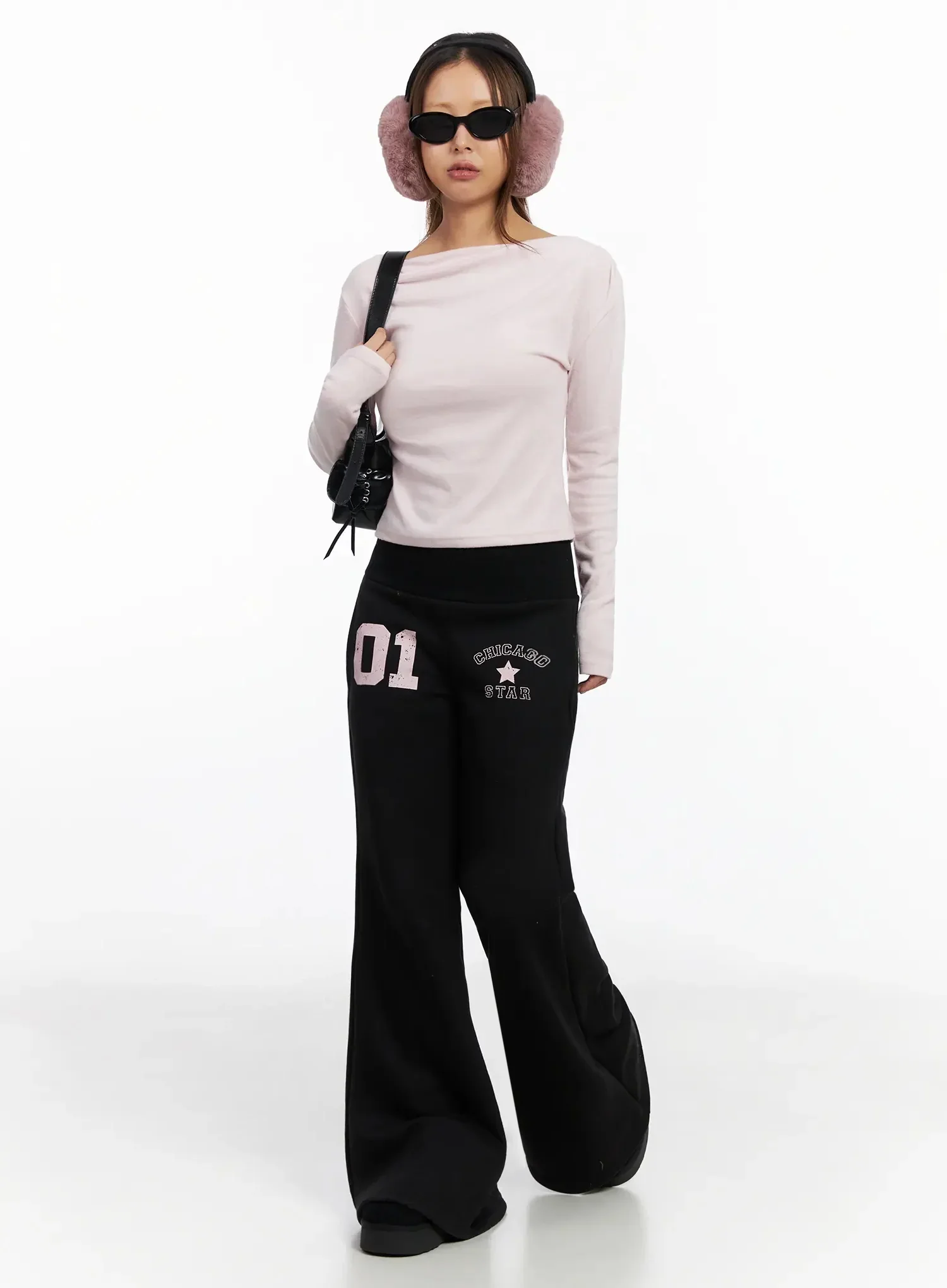 Graphic Bootcut Pants IN528 - Image 13