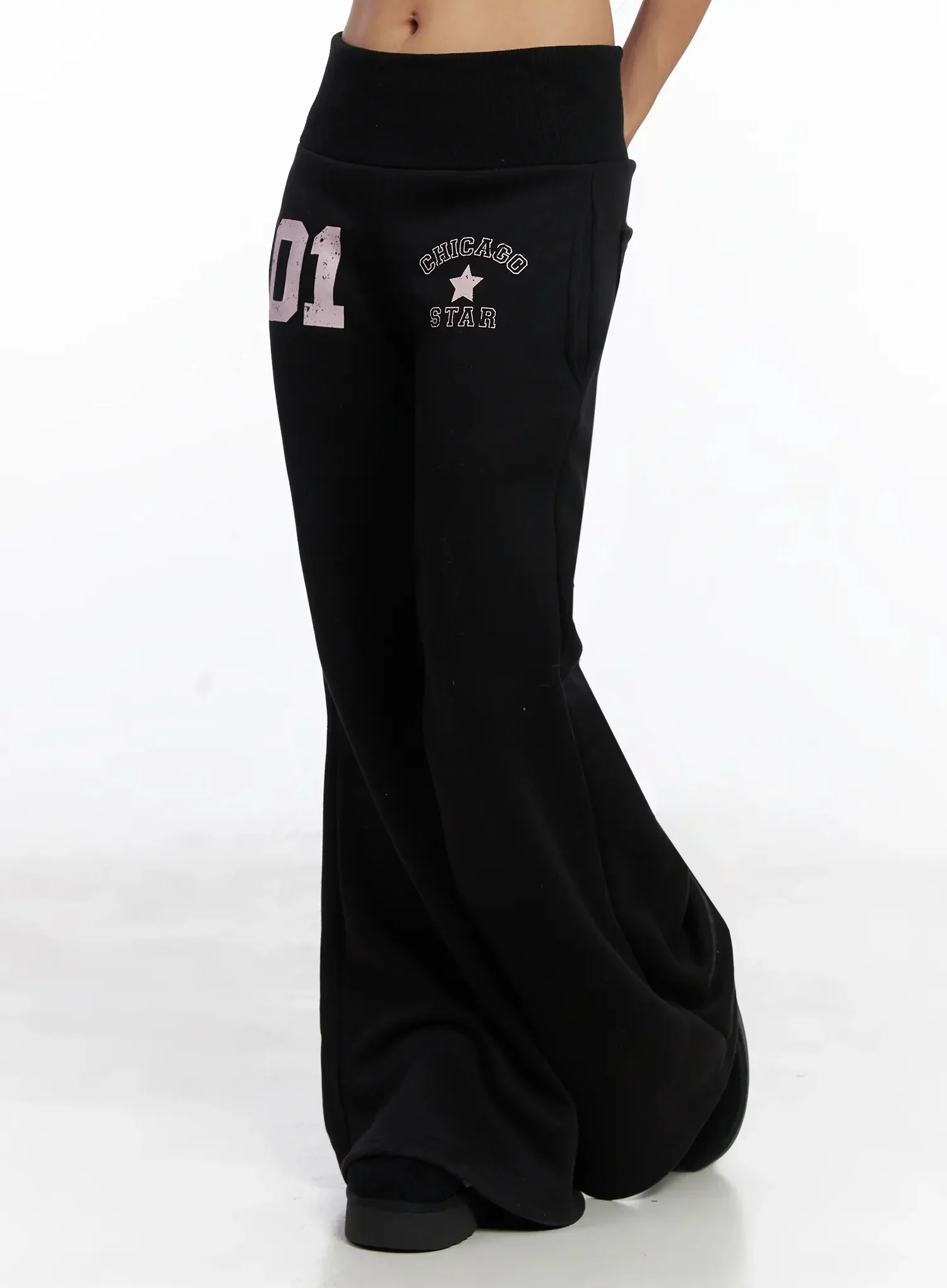 Graphic Bootcut Pants IN528 - Image 9