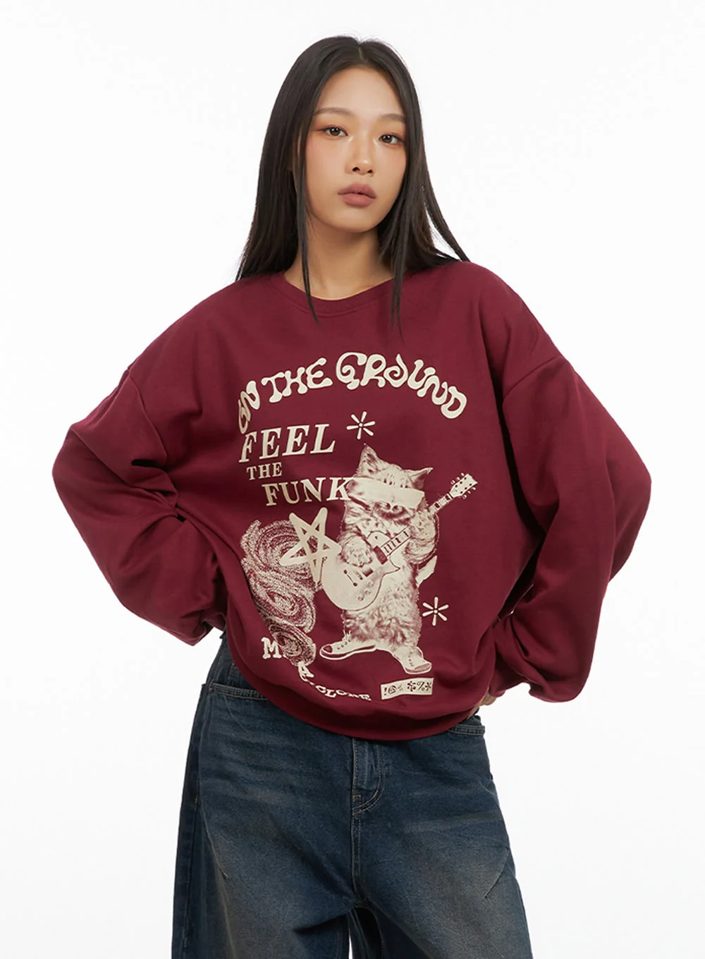 Graphic Cotton Sweatshirt IS427 - Image 4