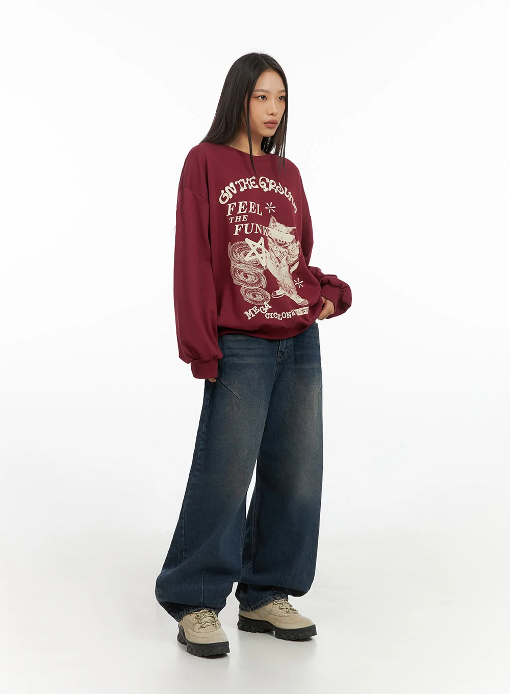 Graphic Cotton Sweatshirt IS427 - Image 9