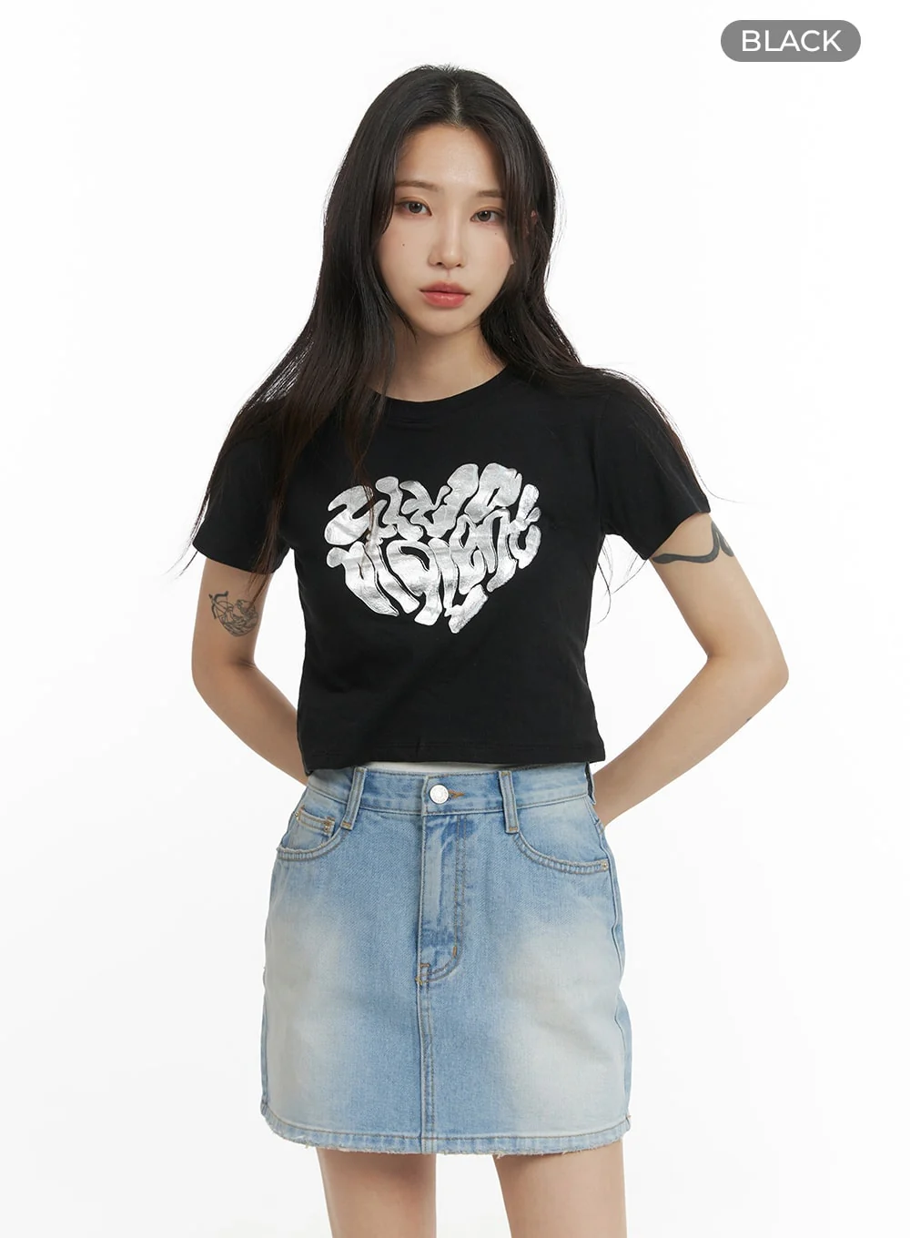 Graphic Crop Tee CM426 - Image 7
