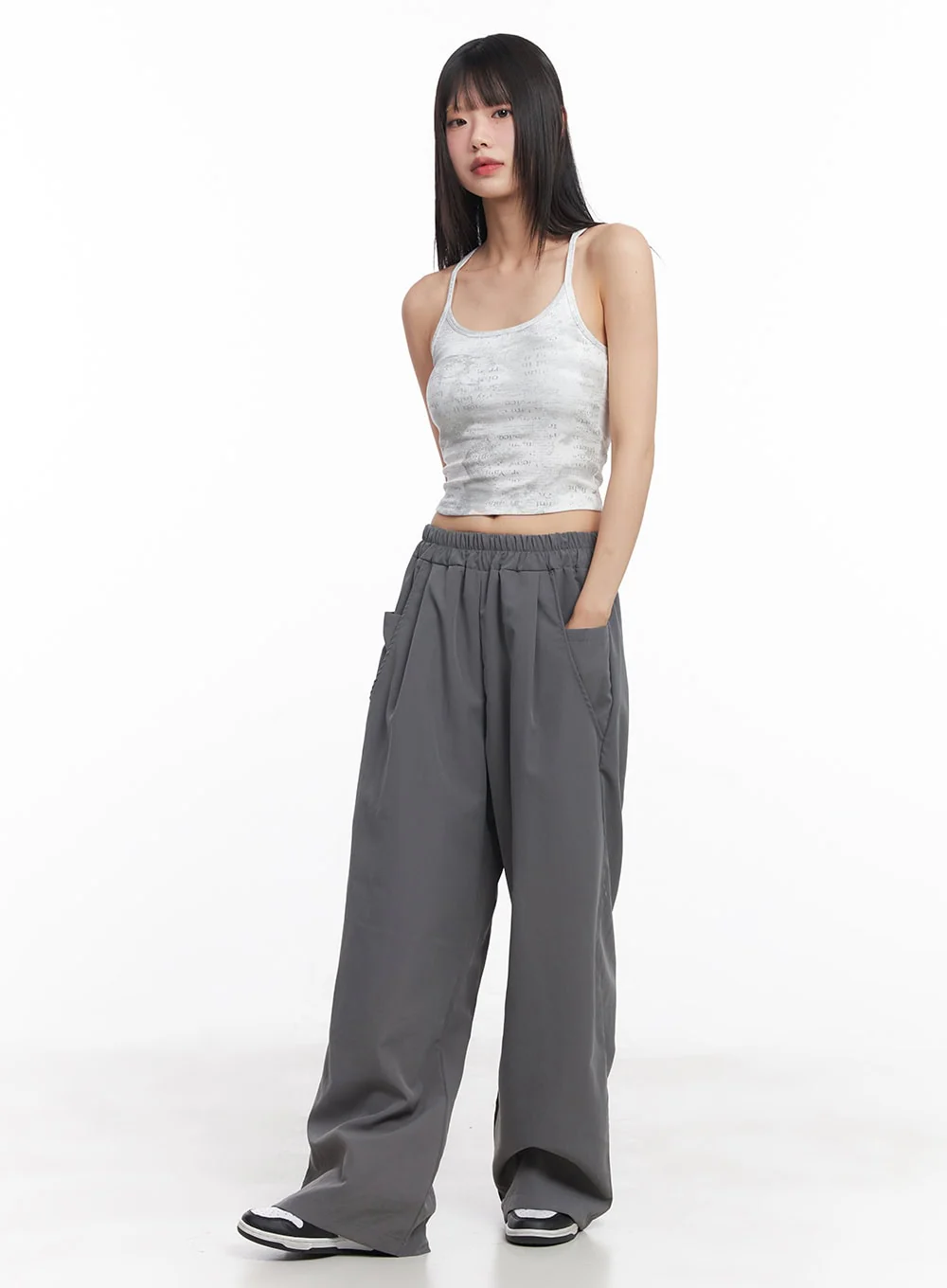 Graphic Cropped Tank Top CY512 - Image 2