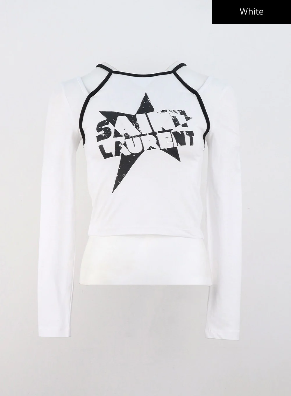 Graphic Cut-Out Crop Top CS314 - Image 11