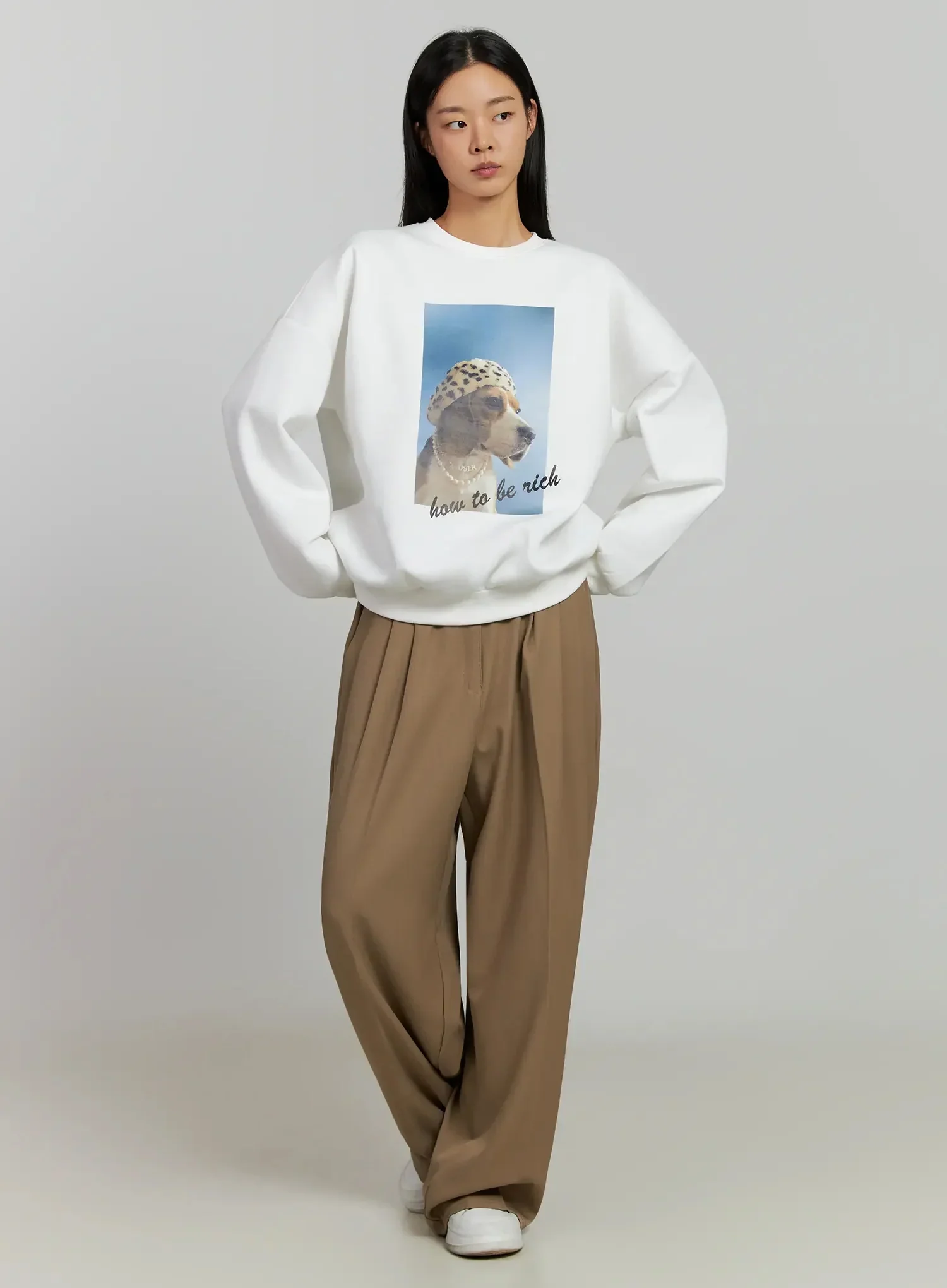 Graphic Fleece Sweatshirt IJ505 - Image 3