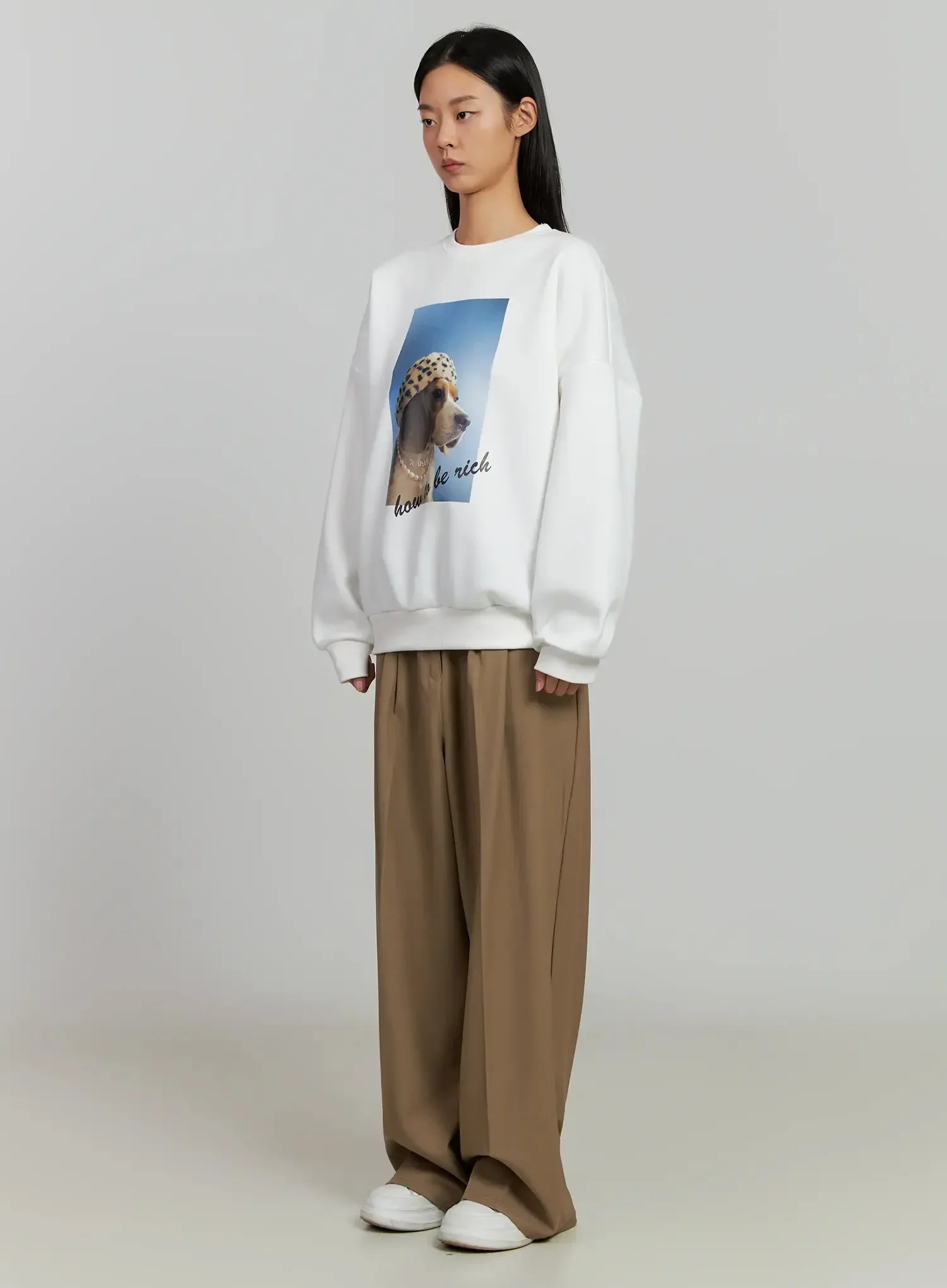 Graphic Fleece Sweatshirt IJ505 - Image 9