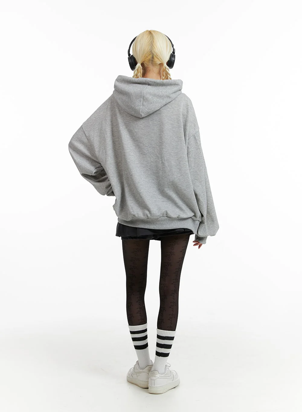Graphic Lettering Oversized Hoodie IF408 - Image 7