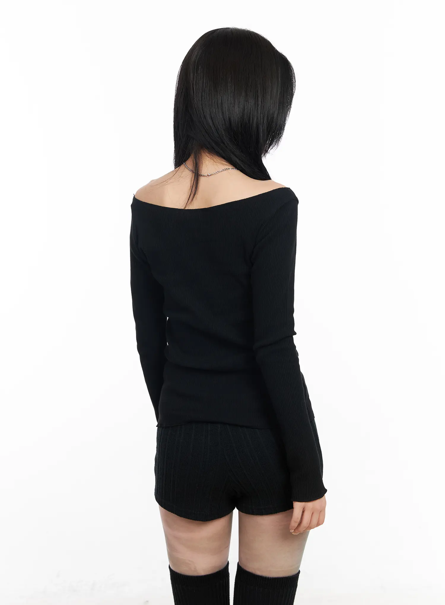 Graphic Off-Shoulder Top CF527 - Image 10