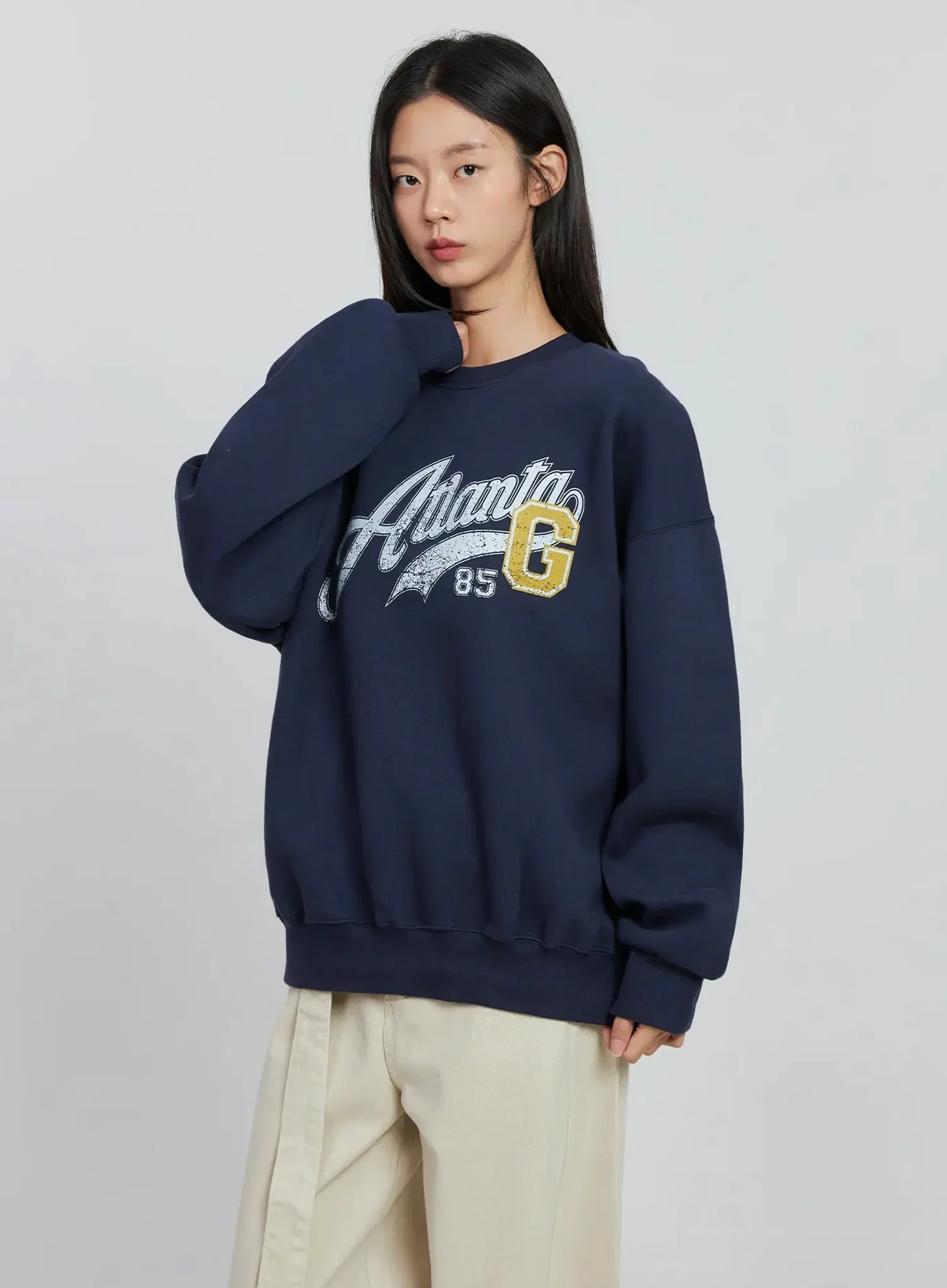Graphic Oversized Crewneck IO530