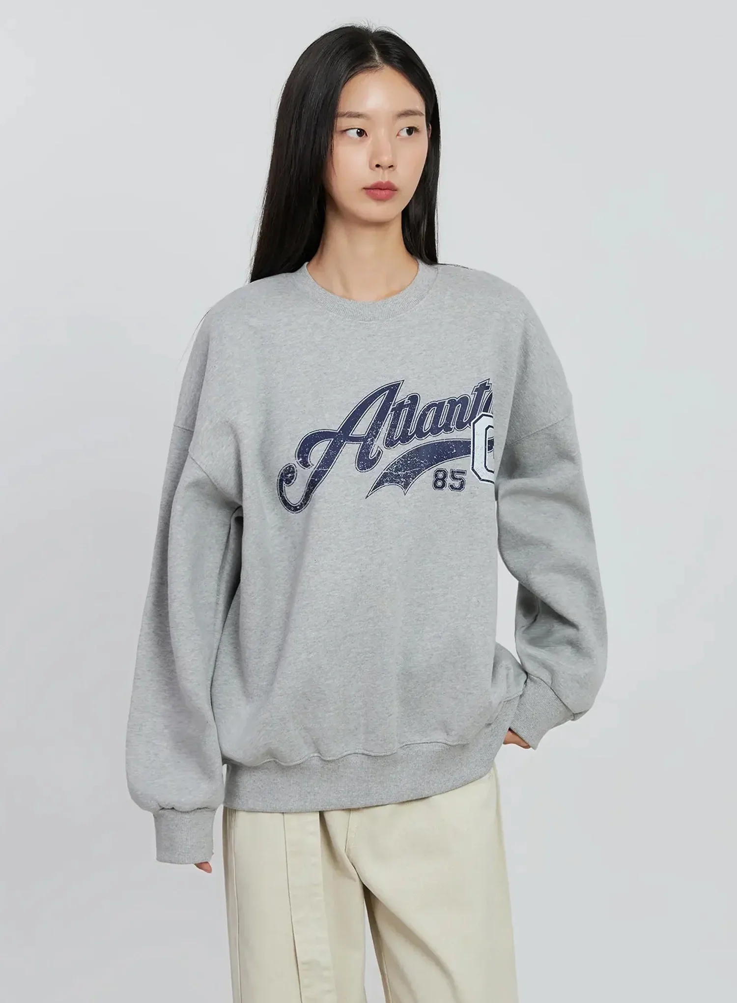 Graphic Oversized Crewneck IO530 - Image 14