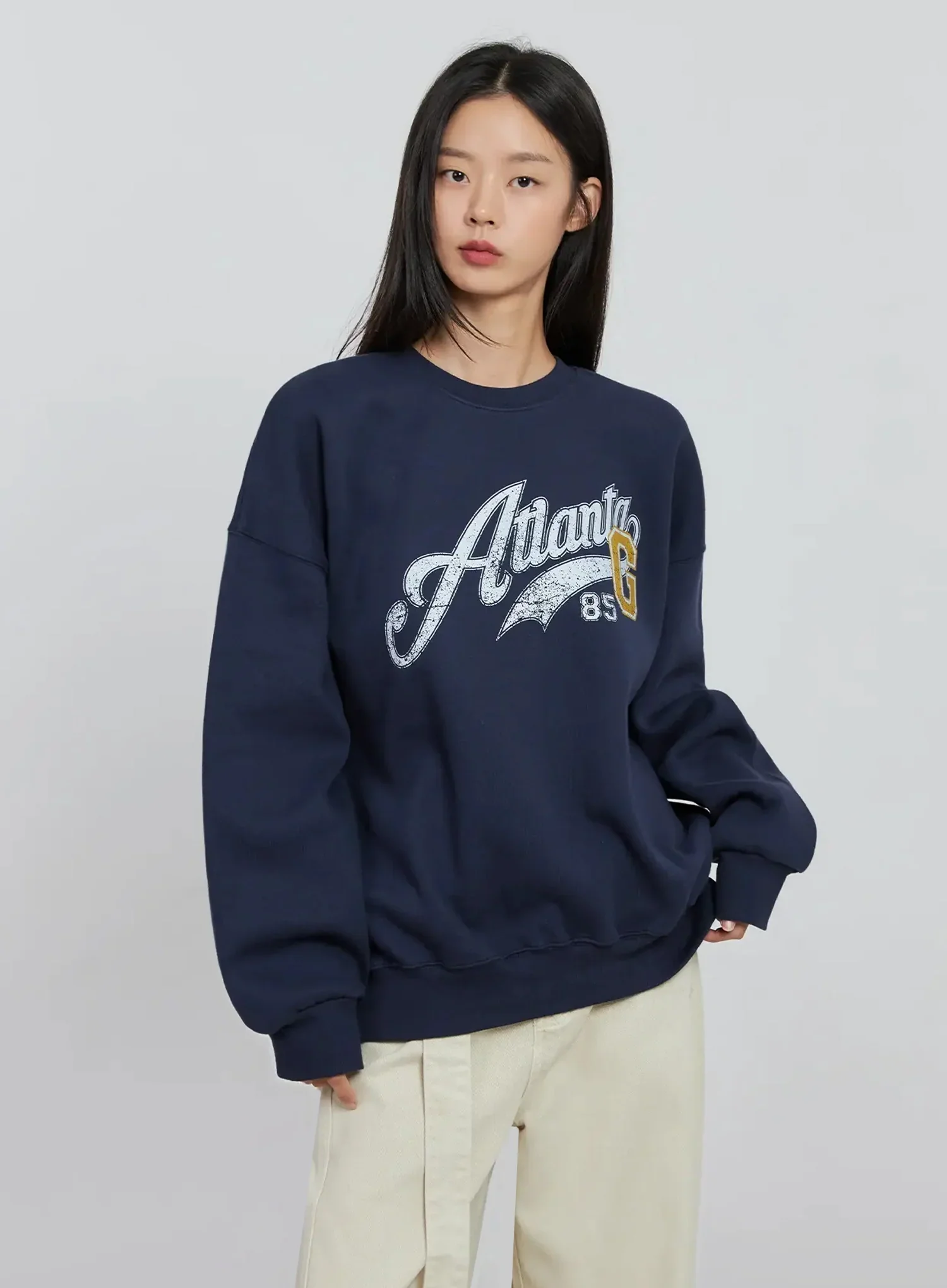 Graphic Oversized Crewneck IO530 - Image 4