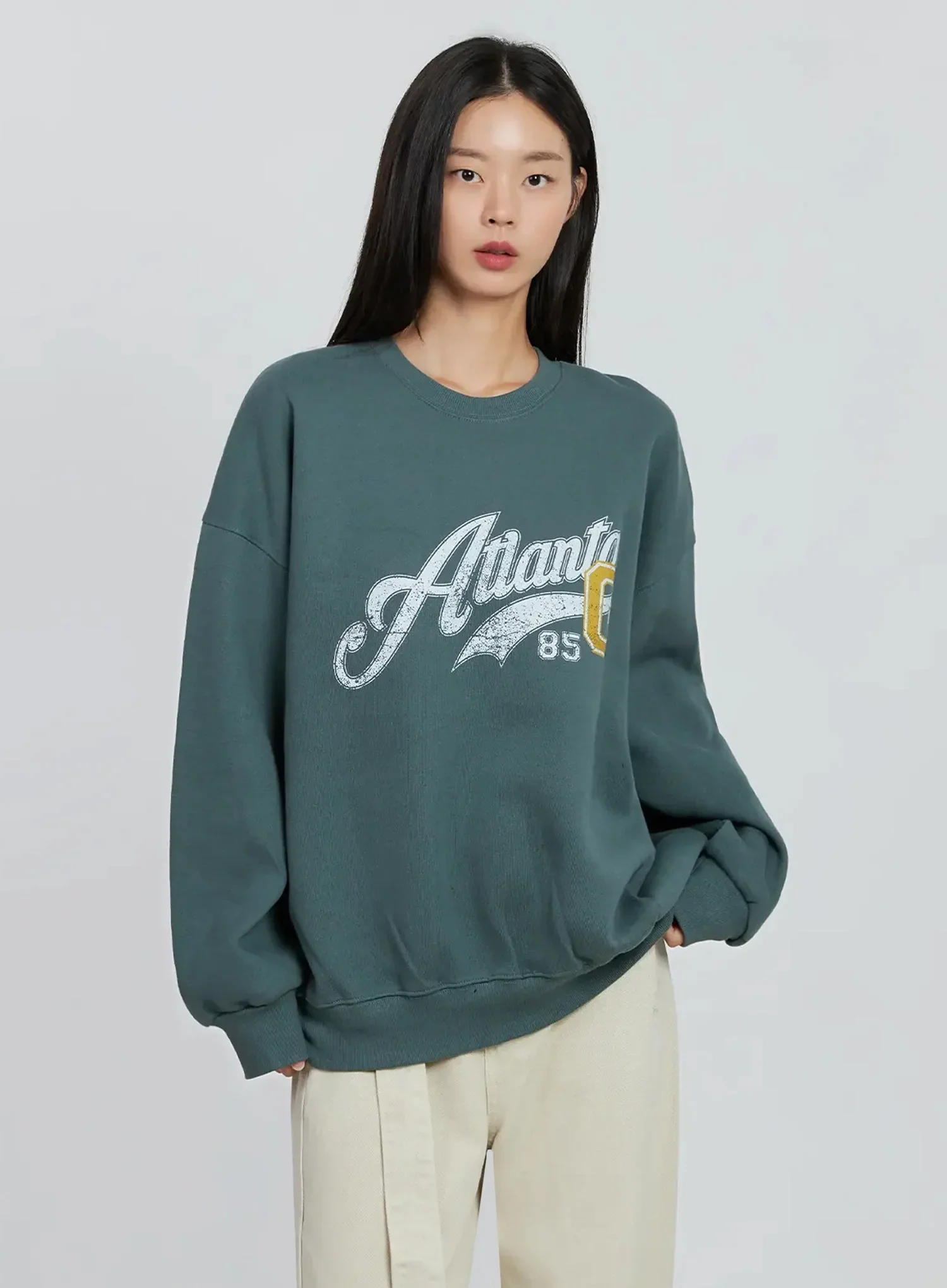 Graphic Oversized Crewneck IO530 - Image 6