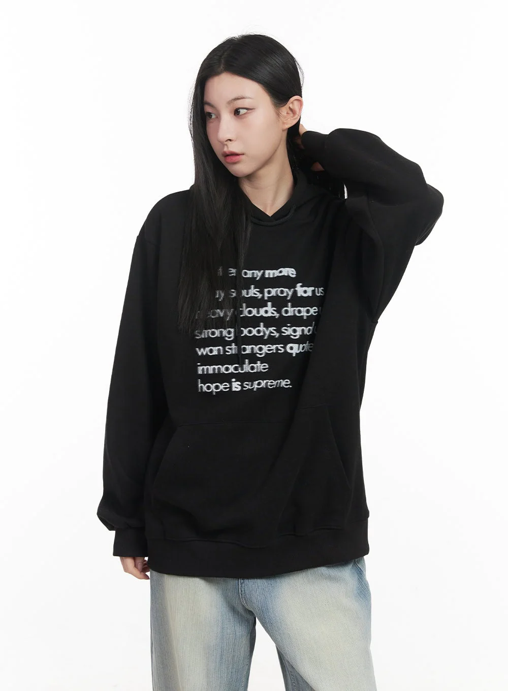 Graphic Oversized Hoodie CF514 - Image 10