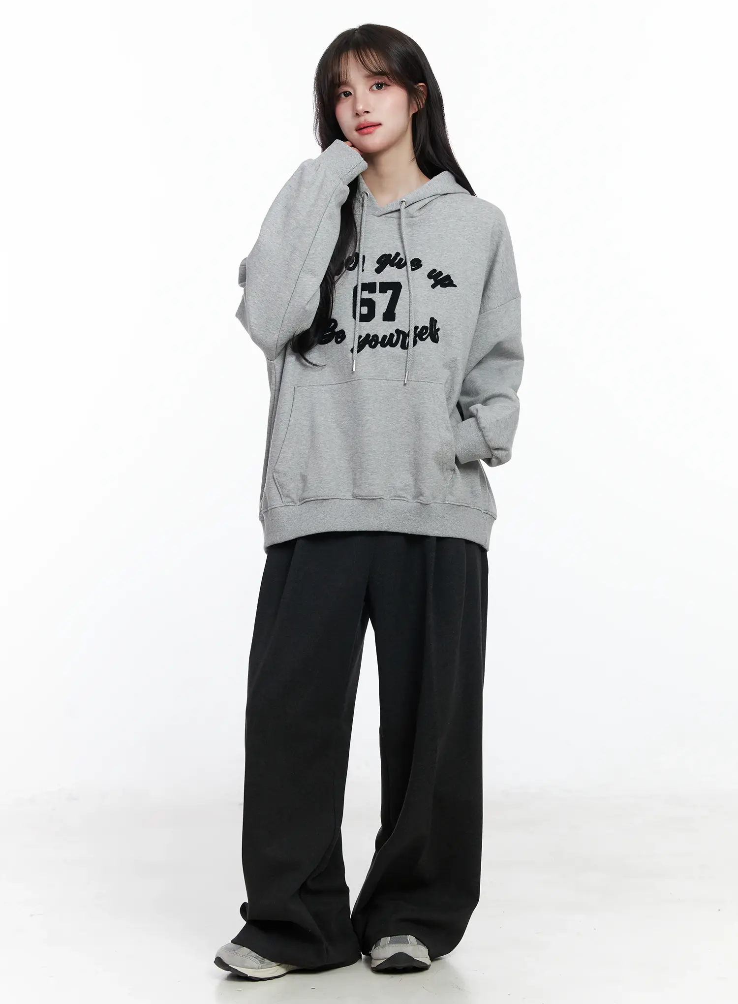 Graphic Oversized Hoodie IJ529 - Image 6