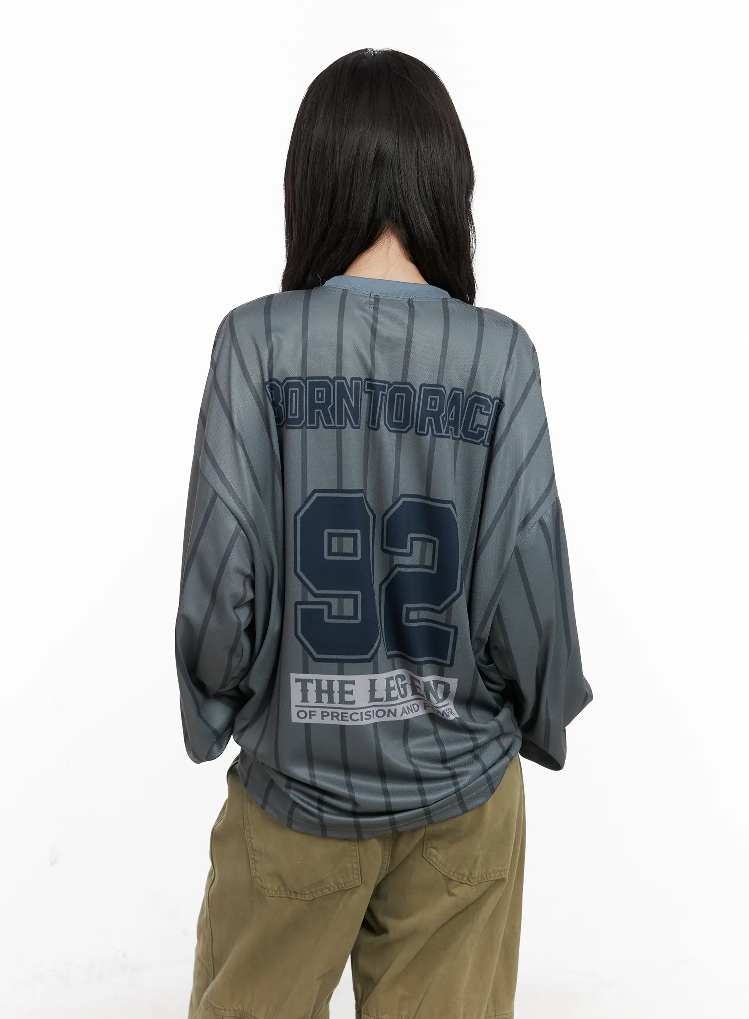 Graphic Oversized Long Sleeve Top CN513 - Image 4