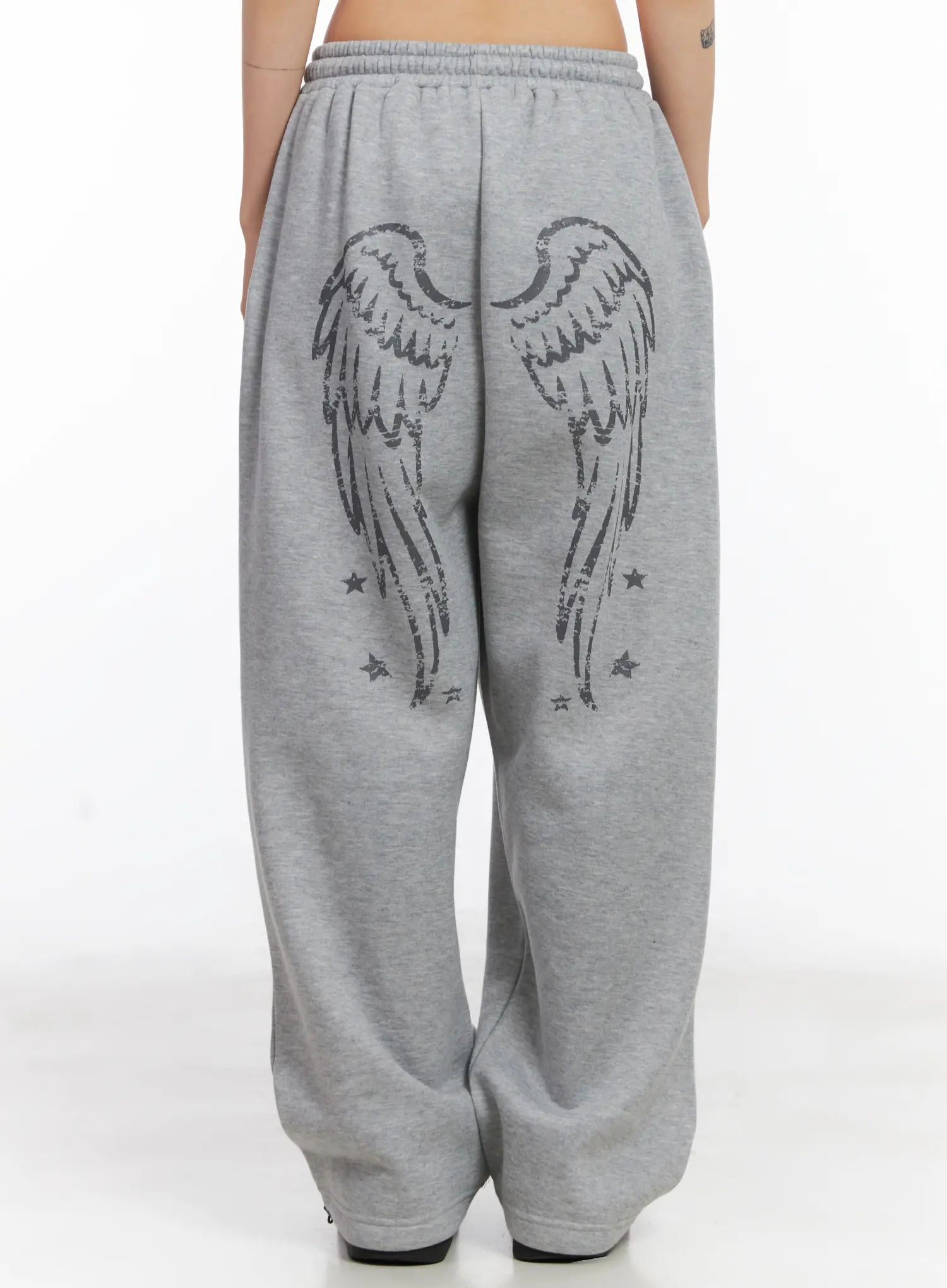 Graphic Print Fleece Sweatpants CD505 - Image 2
