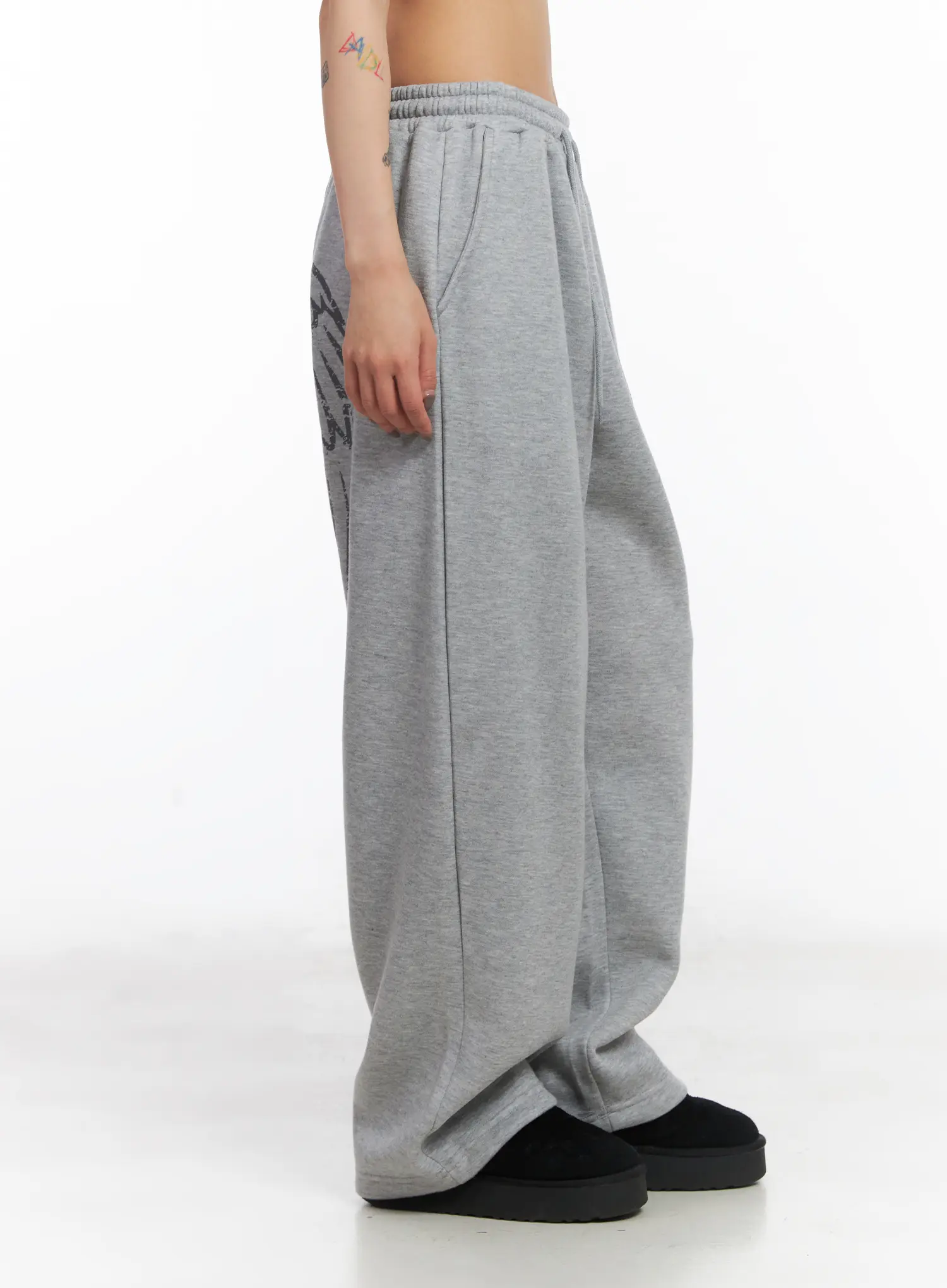 Graphic Print Fleece Sweatpants CD505 - Image 6