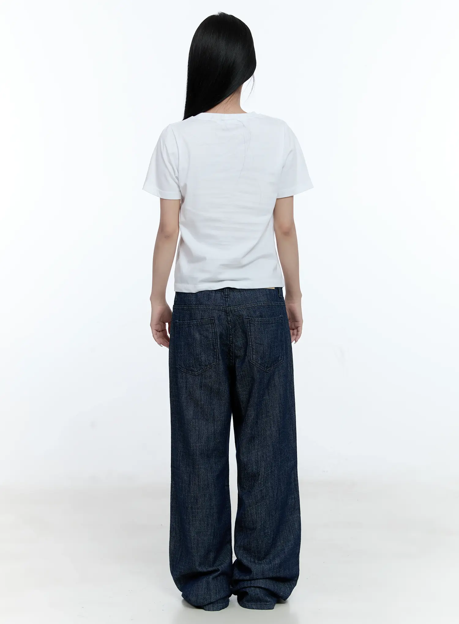 Graphic Print Semi-Crop Tee CL530 - Image 6