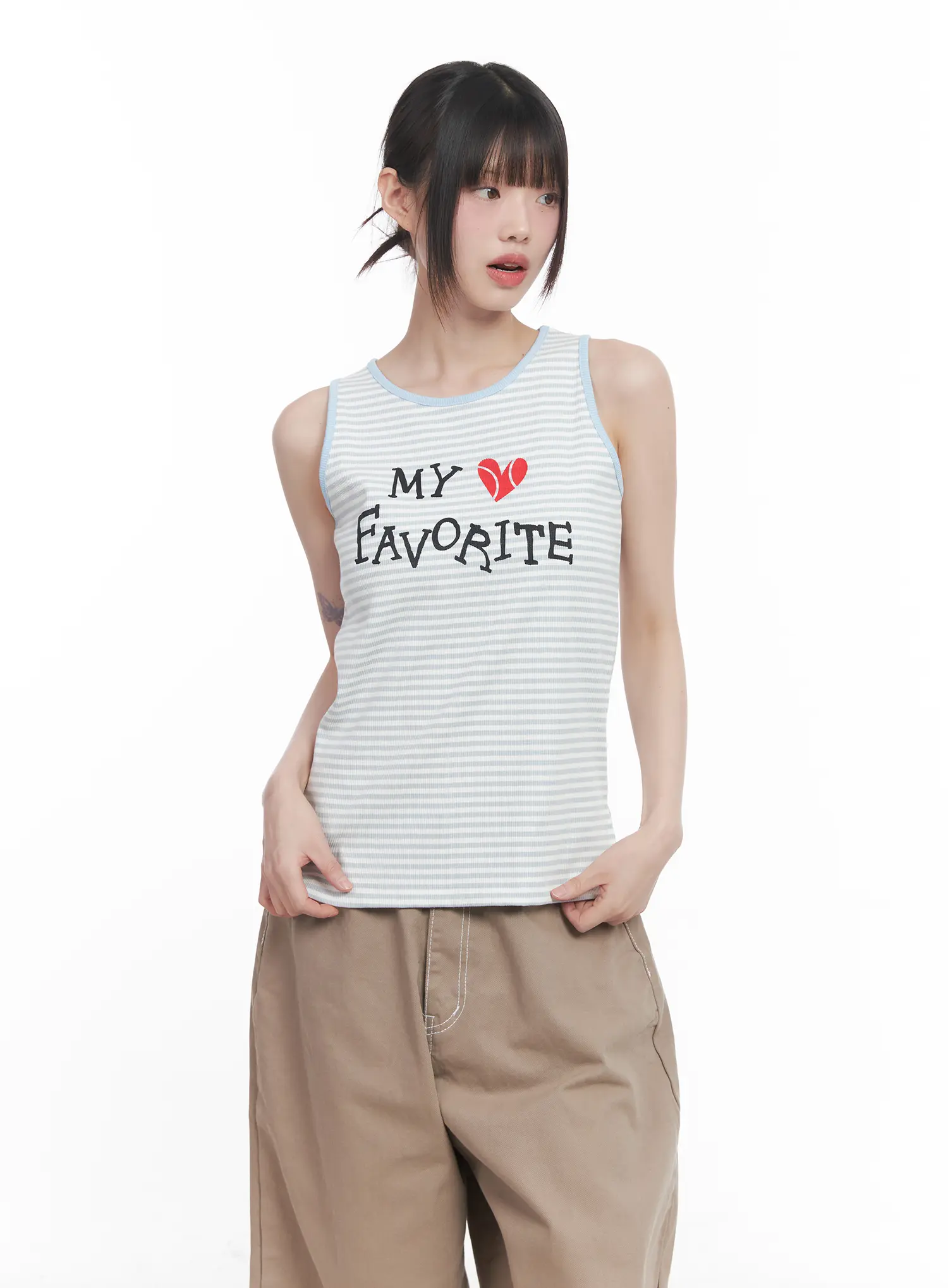 Graphic Relaxed-Fit Tank Top CU518 - Image 6