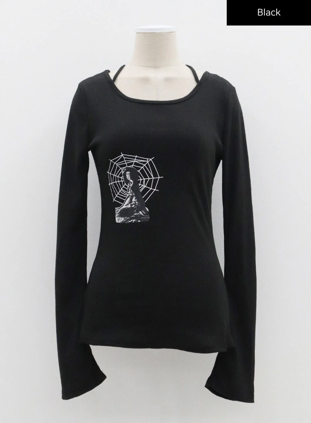 Graphic Ribbed Knit Top CF309 - Image 17