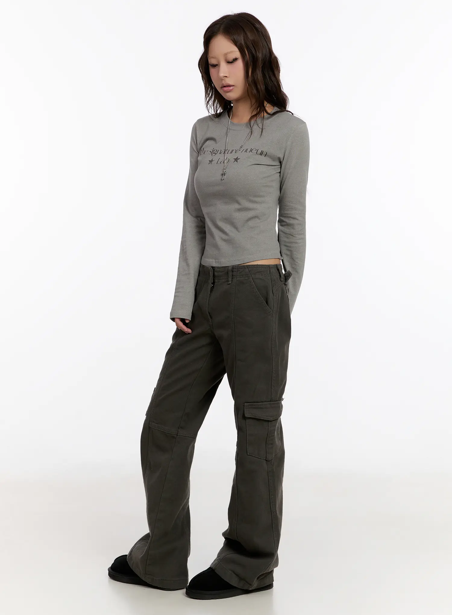 Graphic Slim Fit Long Sleeve Top CN527 - Image 5