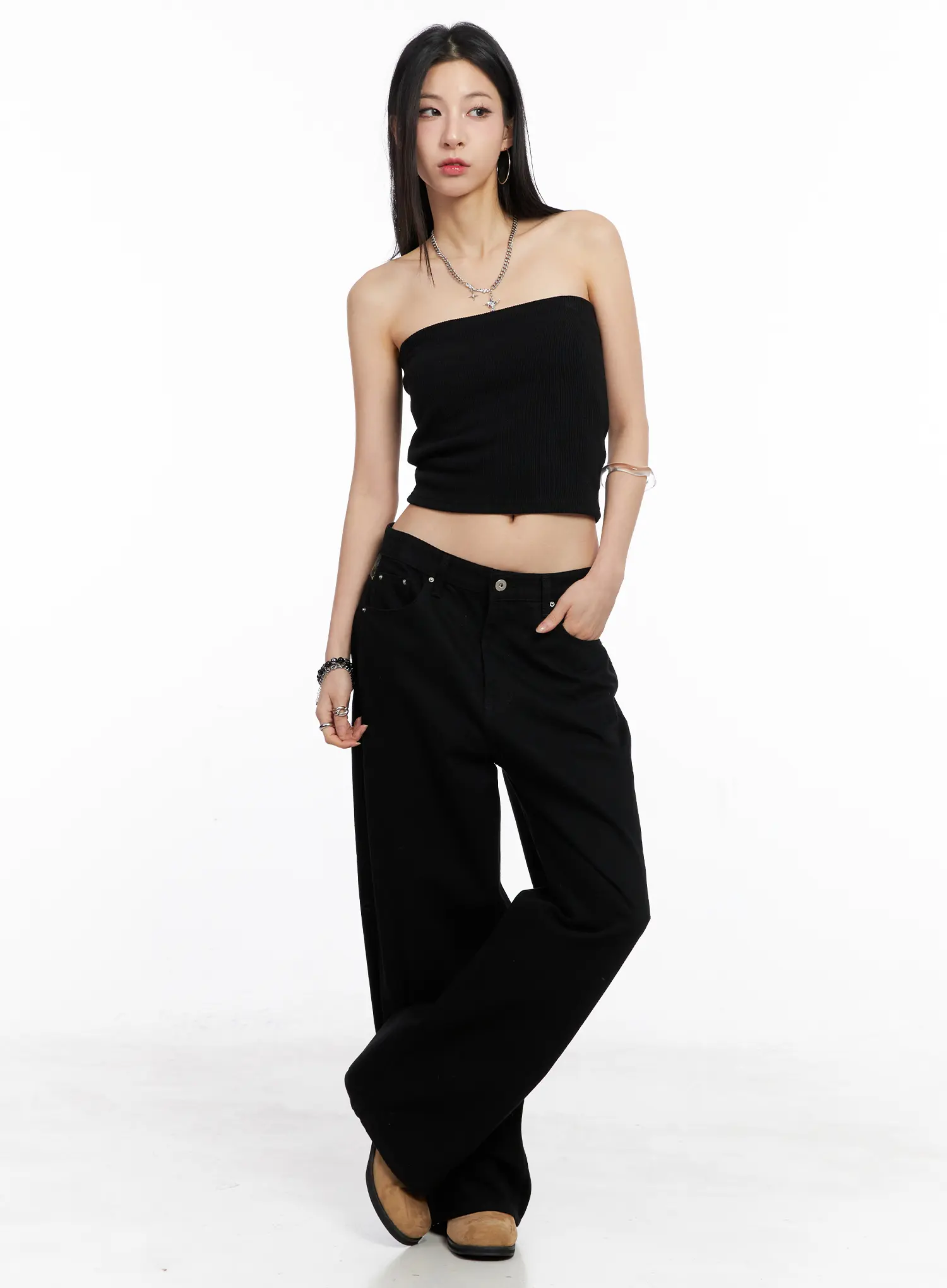 Graphic Wide Cotton Pants CC1109 - Image 4