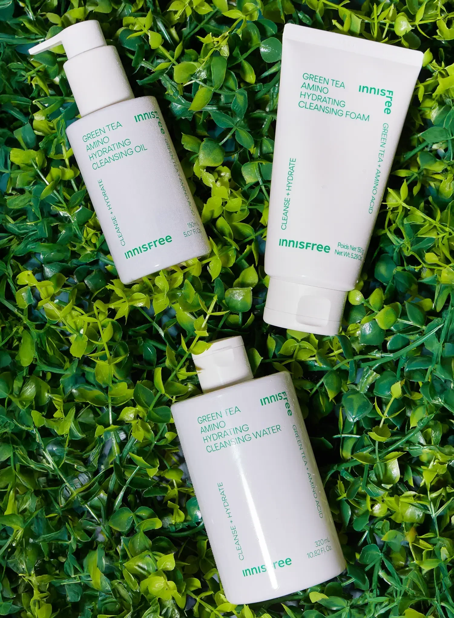Green Tea Amino Hydrating Cleansing Foam (150g) - Image 2
