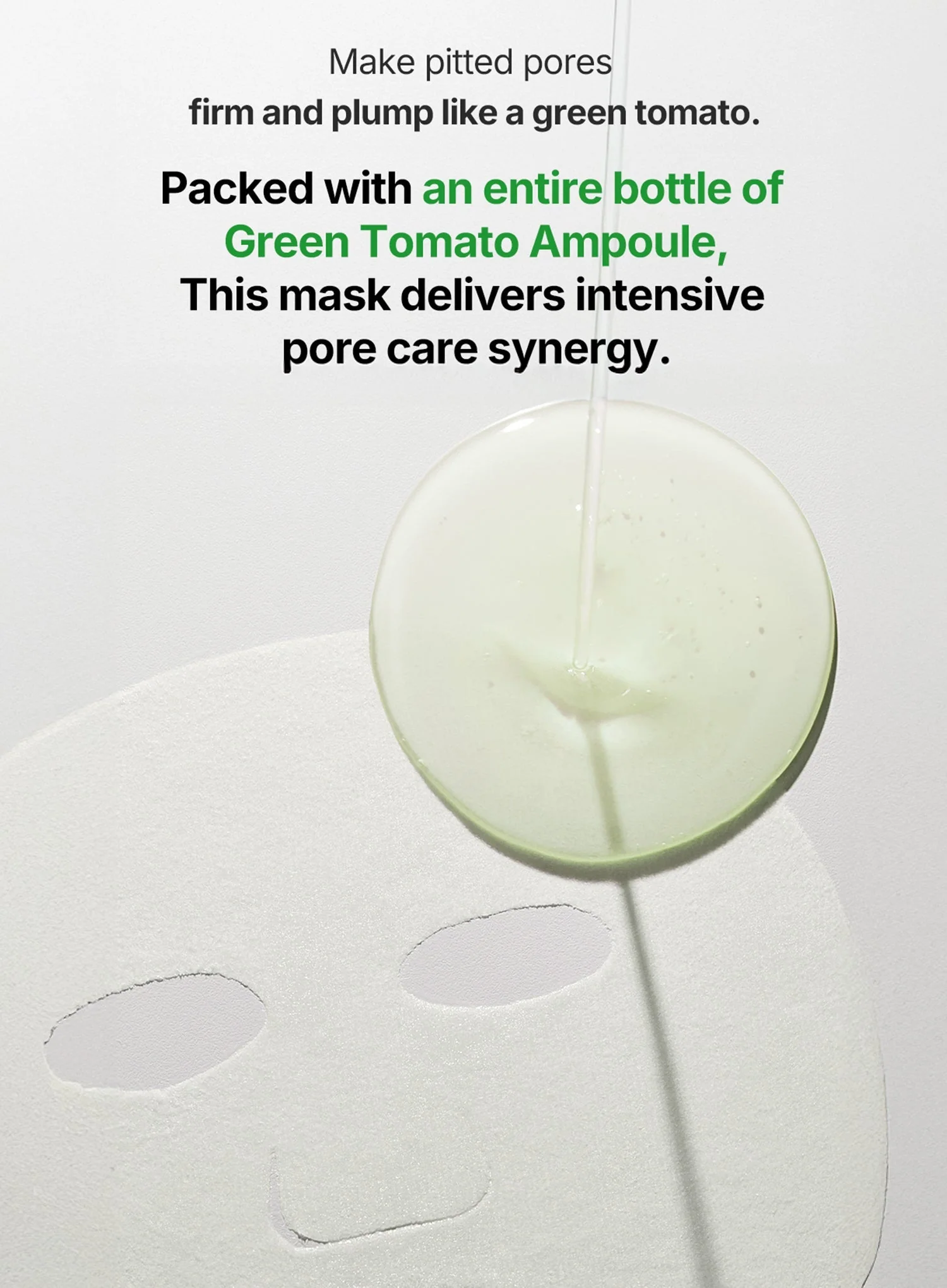 Green Tomato NMN Pore Minimizing Ampoule Mask (1ea, 23g) - Image 7