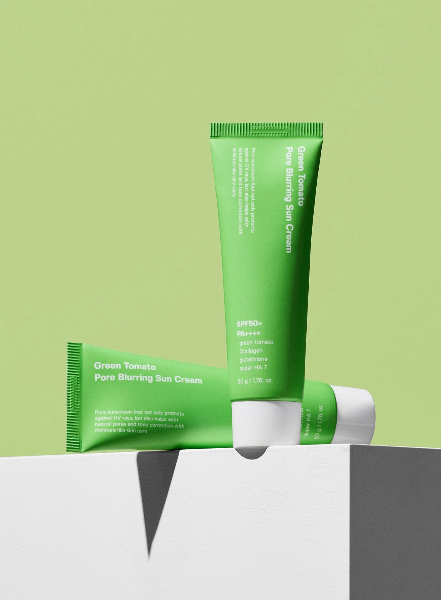 Green Tomato Pore Blurring Sun Cream (SPF50+ PA++++) (50g) - Image 6