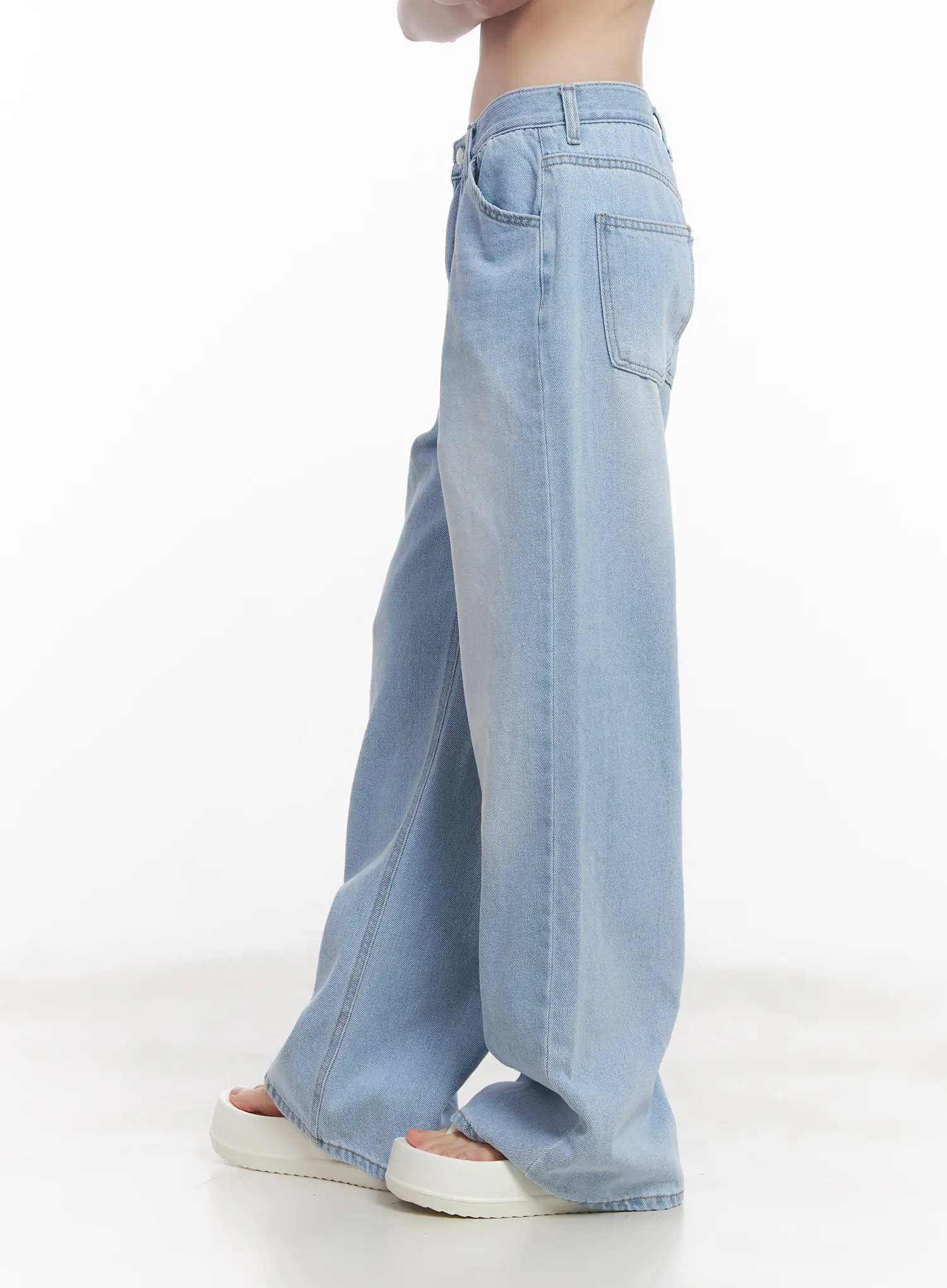 Haerin Washed Wide-Leg Jeans CU519 - Image 5