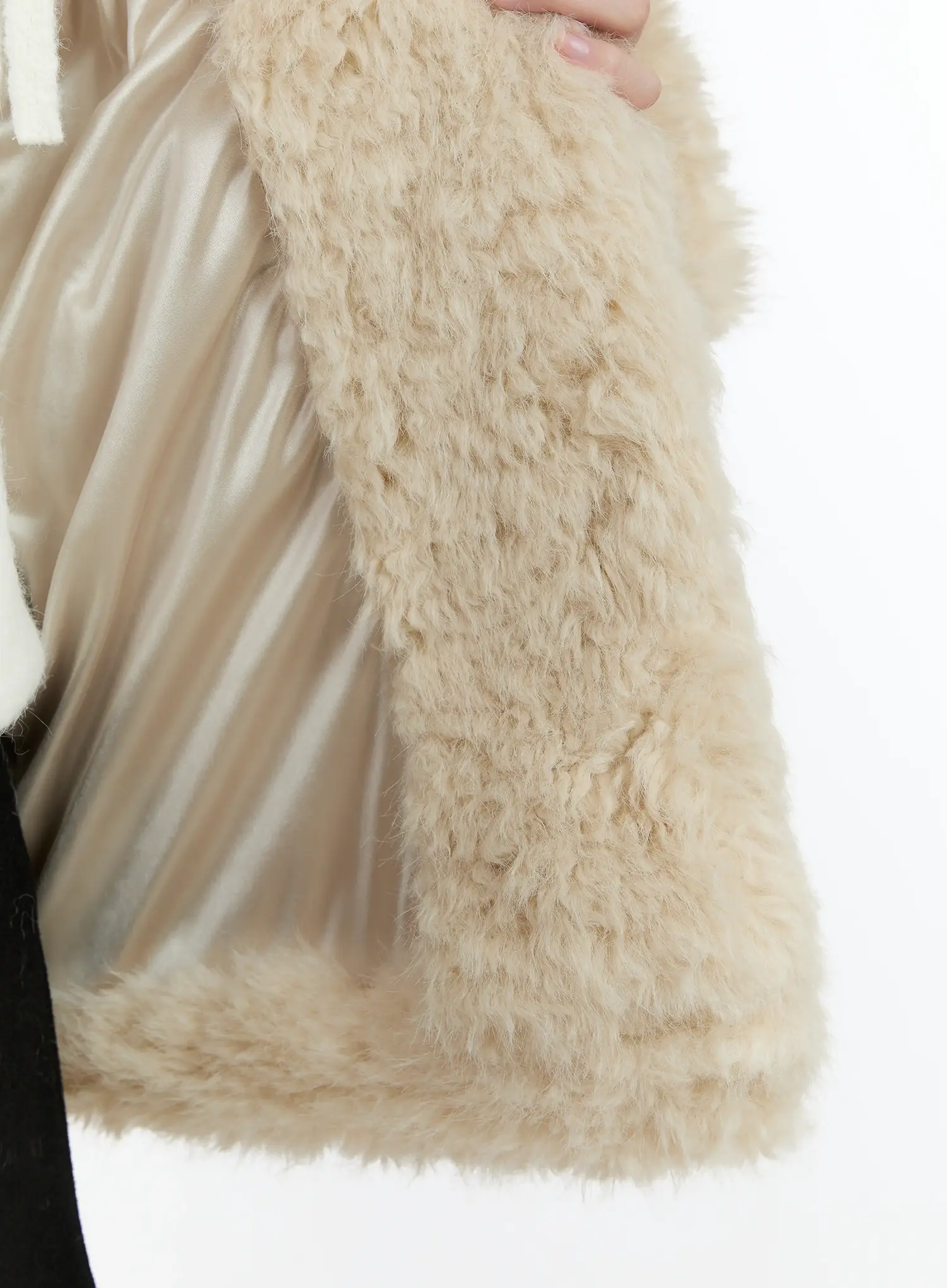 Half-Length Snap Button Faux Fur Jacket ID510 - Image 9