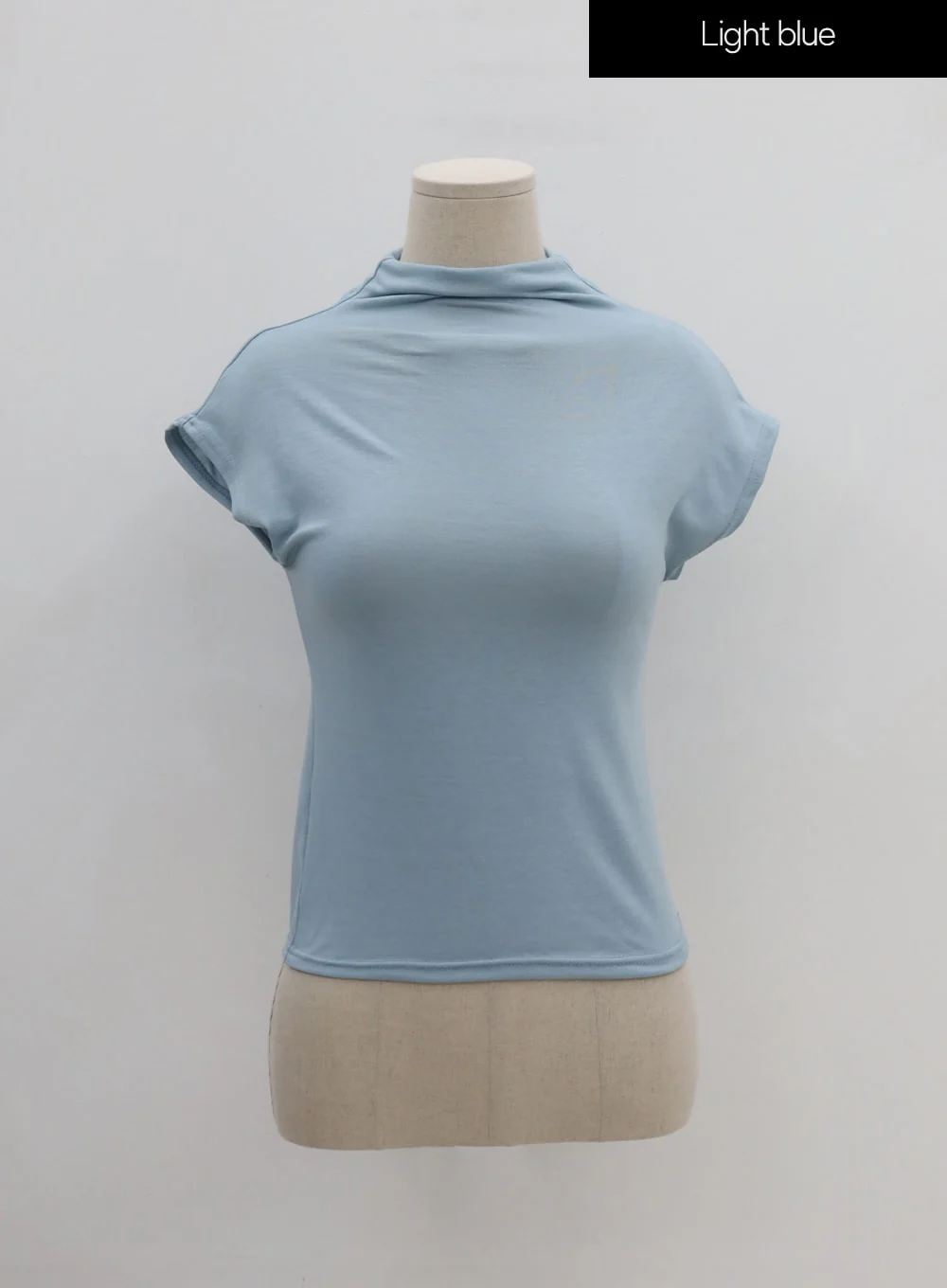 Half Neck Sleeveless T-Shirt IU26 - Image 14