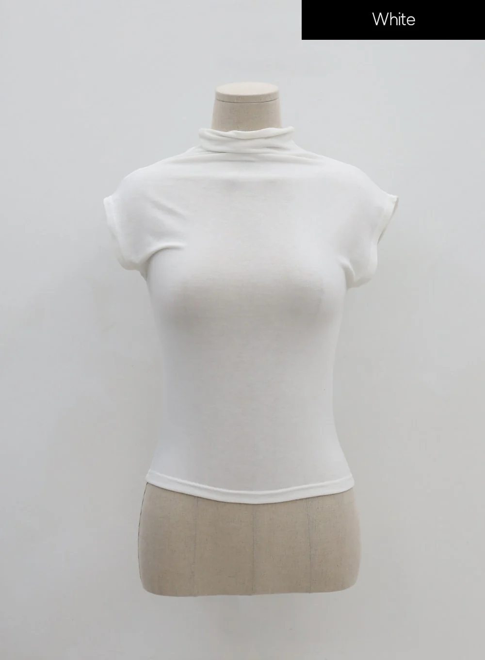 Half Neck Sleeveless T-Shirt IU26 - Image 16