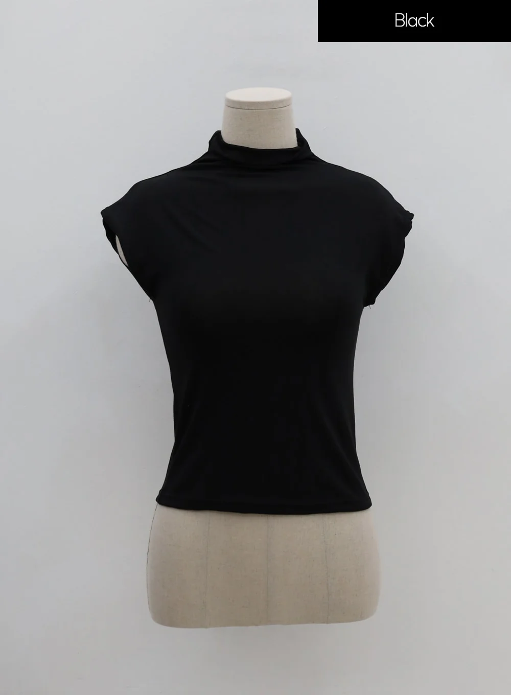 Half Neck Sleeveless T-Shirt IU26 - Image 18