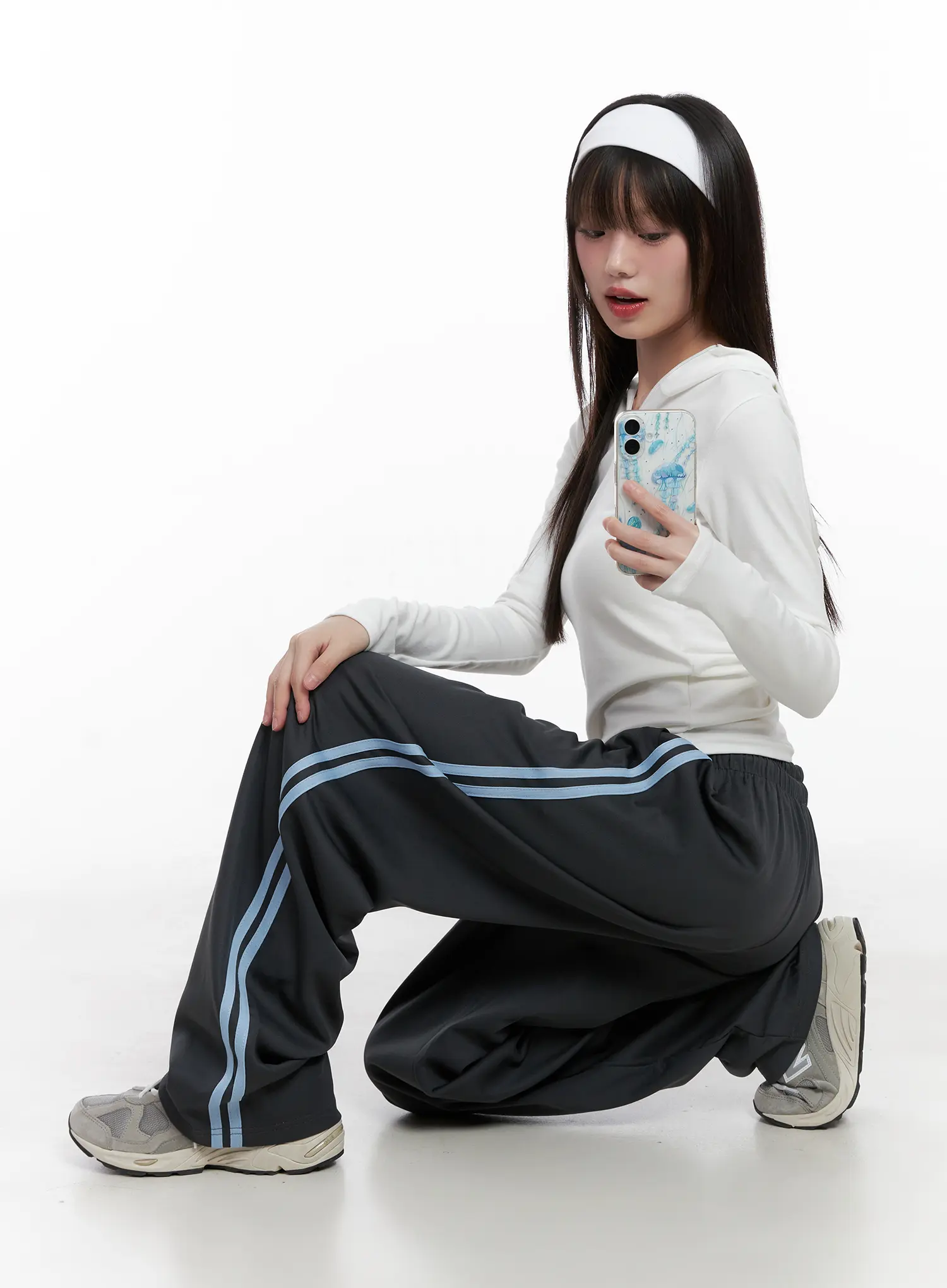 Half-Zip Hoodie Long Sleeve Top CG519