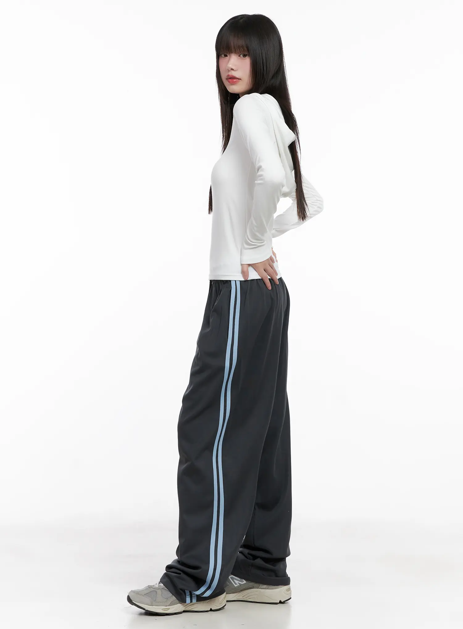 Half-Zip Hoodie Long Sleeve Top CG519 - Image 7