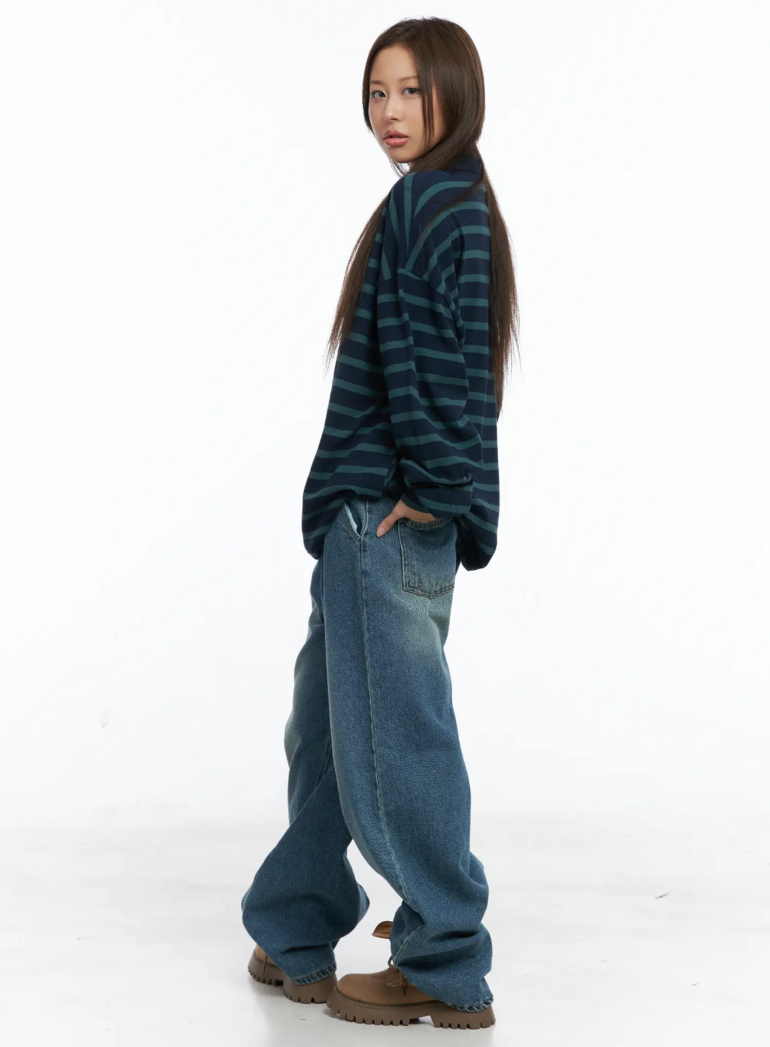 Halle Wide Leg Jeans CS504 - Image 5