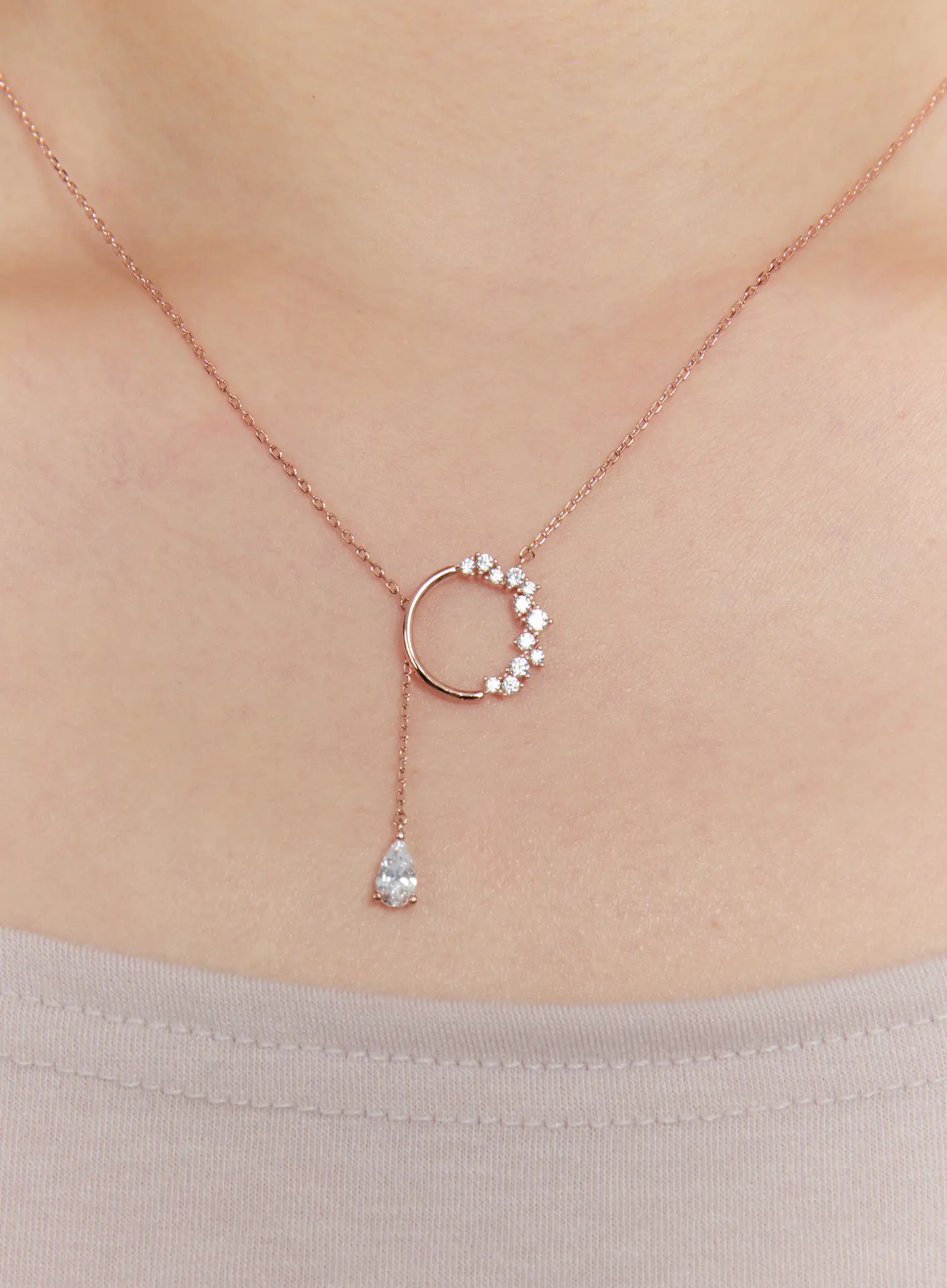 Halo Cross Necklace IS517 - Image 5