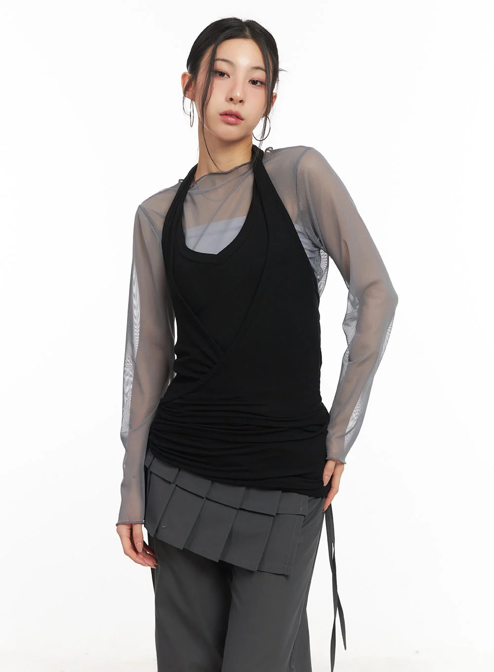 Halter-Neck Wrap Tank Top CM503 - Image 11