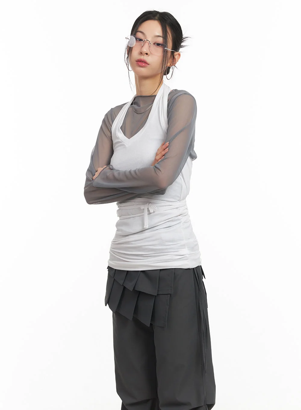 Halter-Neck Wrap Tank Top CM503 - Image 9