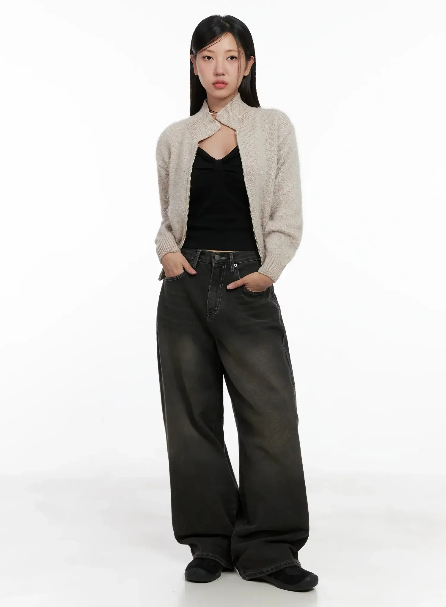 Hari Dark Washed Baggy Jeans IG527 - Image 2
