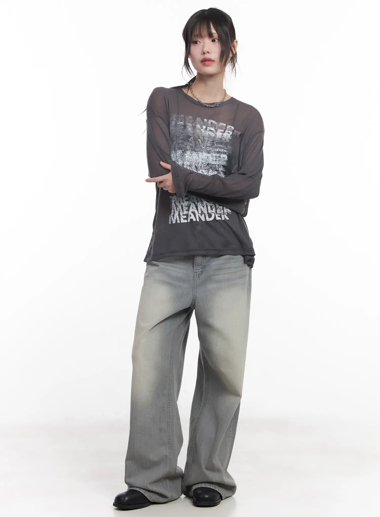 Harin Washed Wide-Leg Jeans CU520 - Image 2