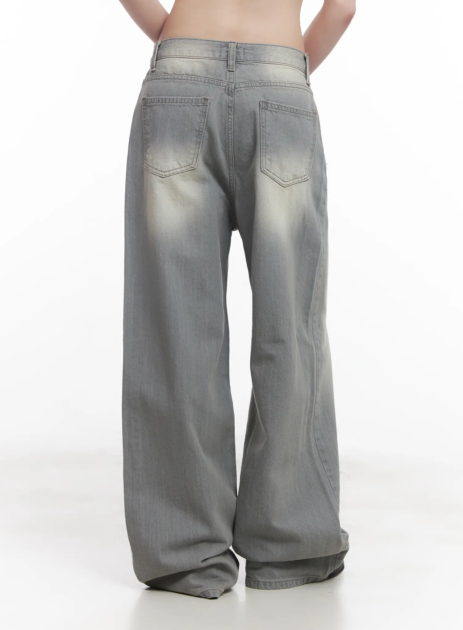 Harin Washed Wide-Leg Jeans CU520 - Image 5