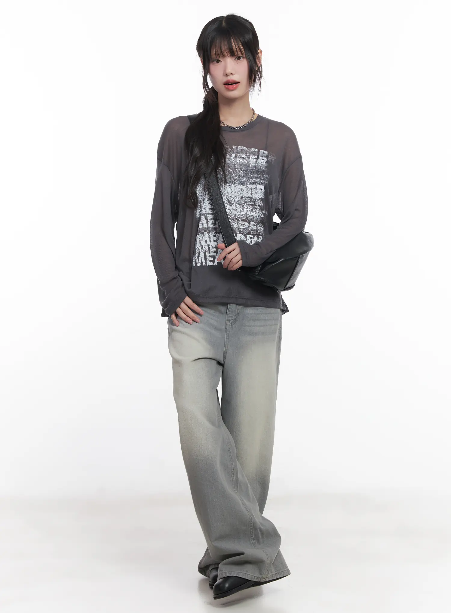 Harin Washed Wide-Leg Jeans CU520 - Image 7